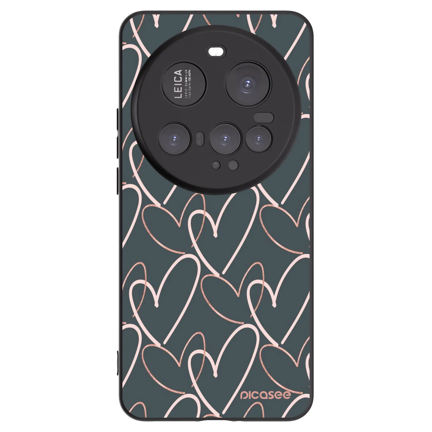 Picasee Μαύρη θήκη σιλικόνης για Xiaomi 15 Ultra - Lots of love