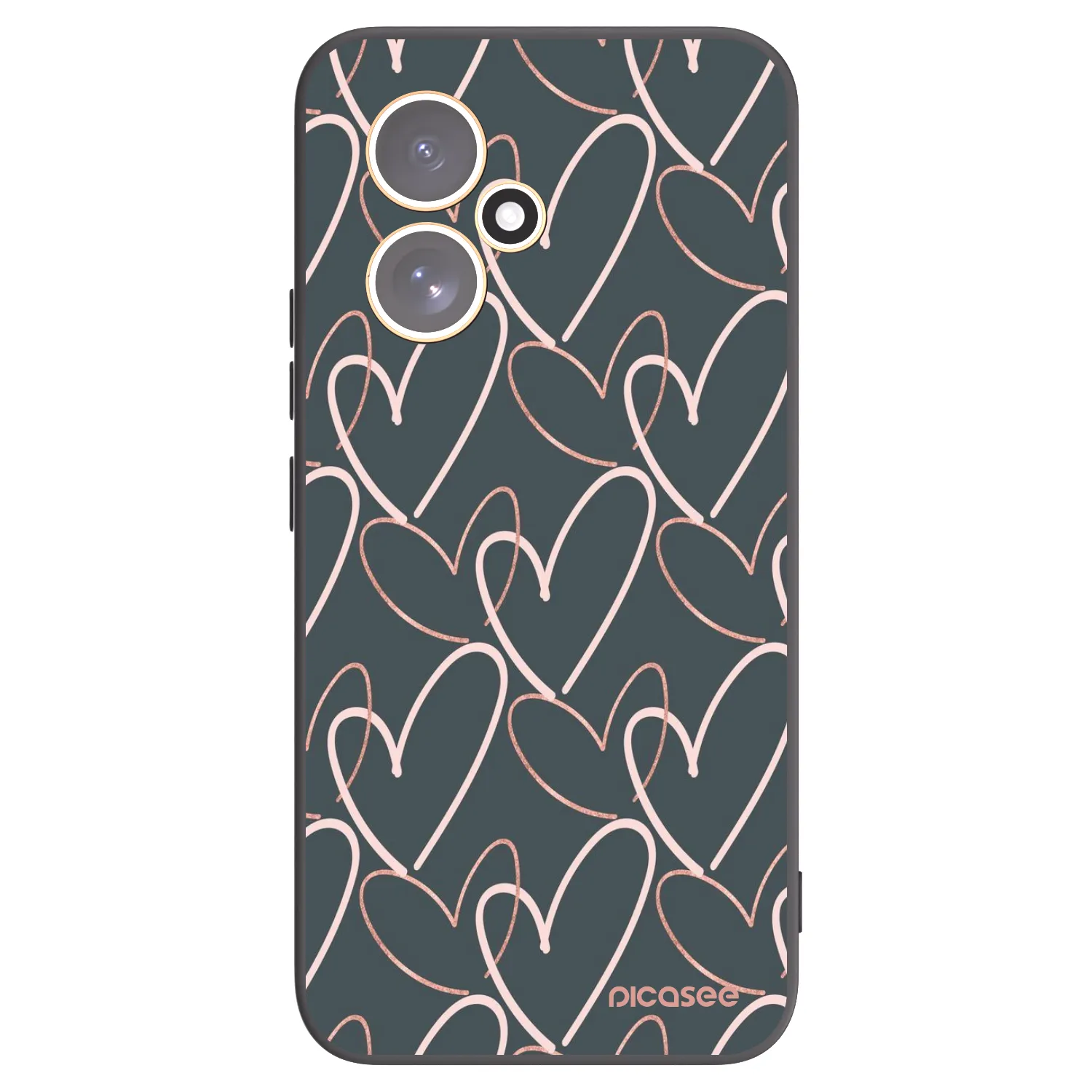 Picasee Μαύρη θήκη σιλικόνης για Honor 400 5G - Lots of love