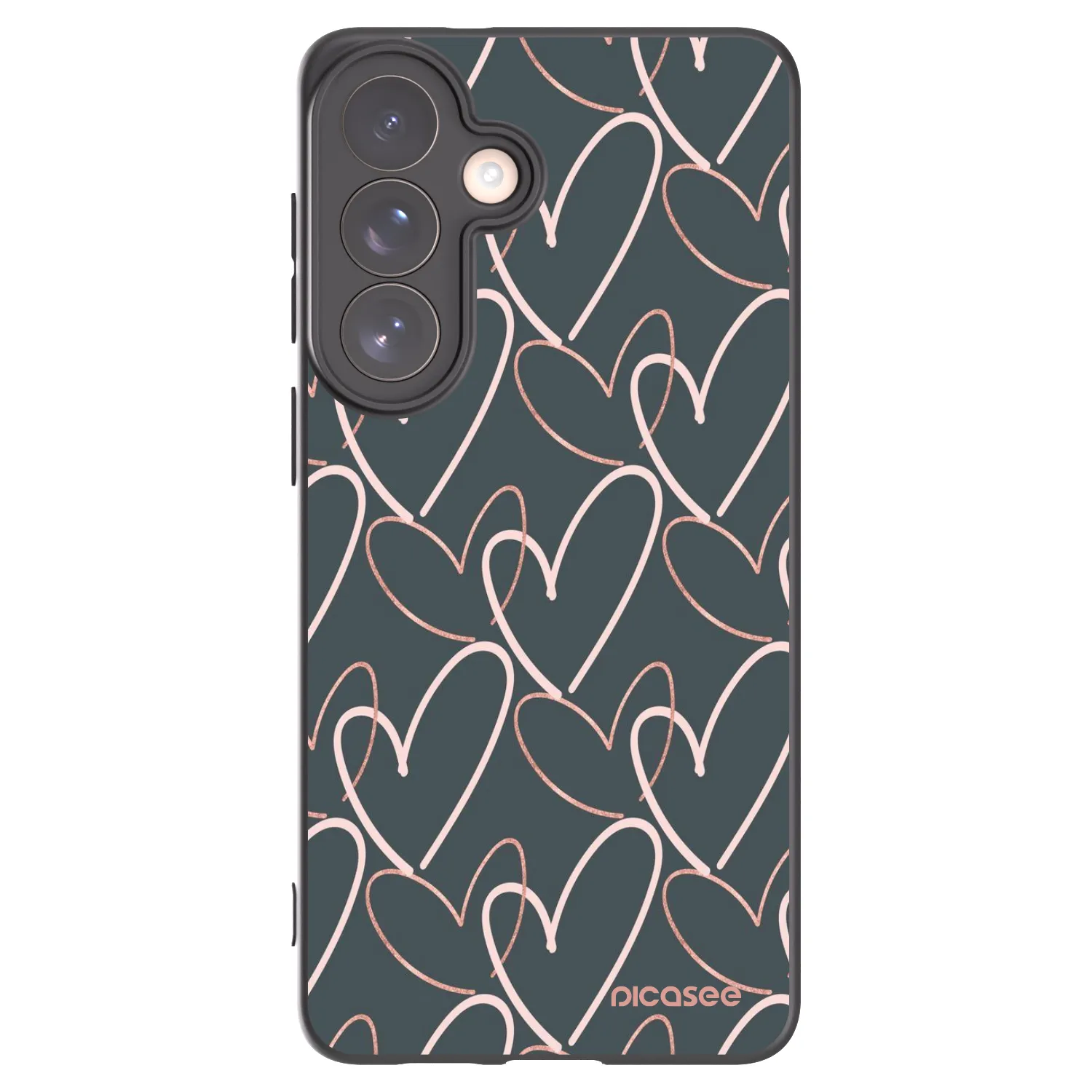Picasee Μαύρη θήκη σιλικόνης για Samsung Galaxy S26+ - Lots of love