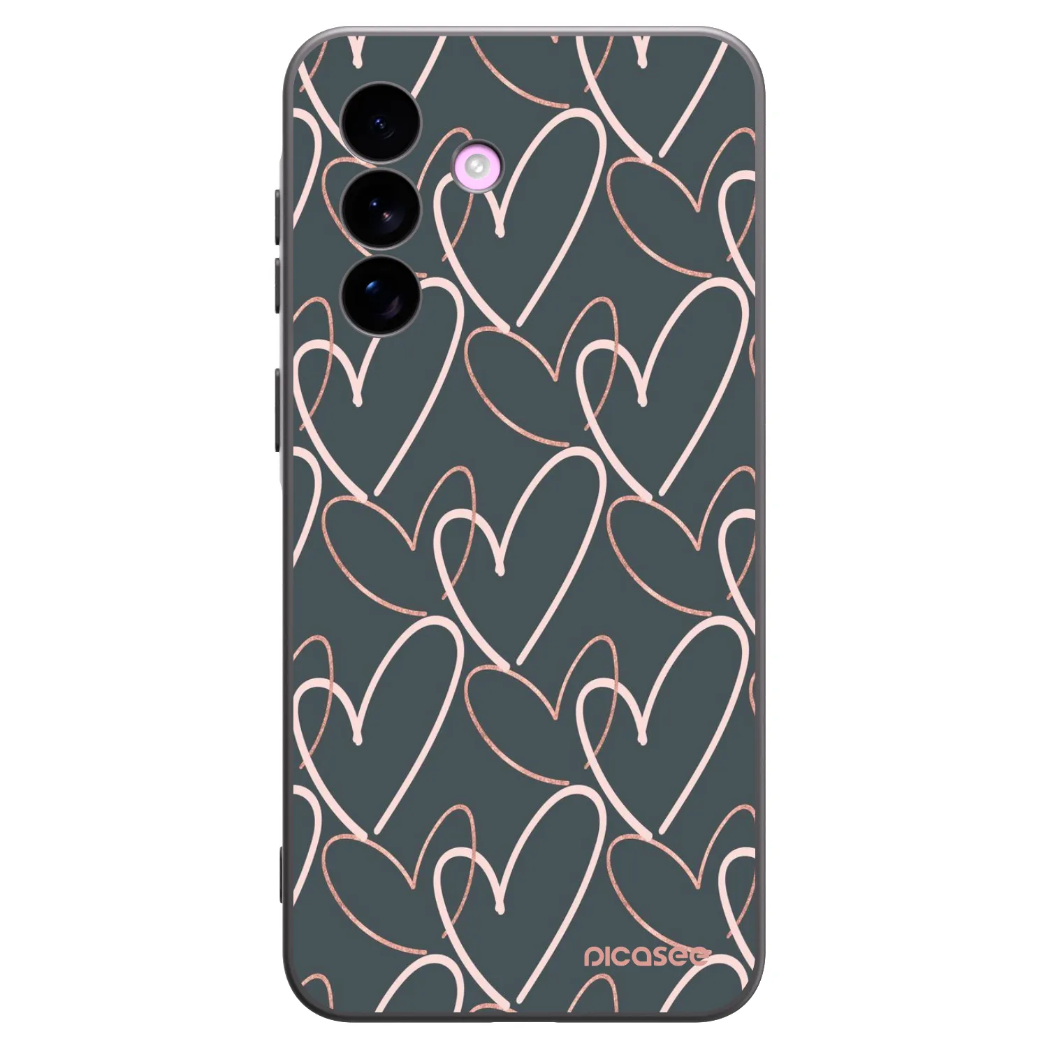 Picasee Μαύρη θήκη σιλικόνης για Samsung Galaxy A57 5G - Lots of love
