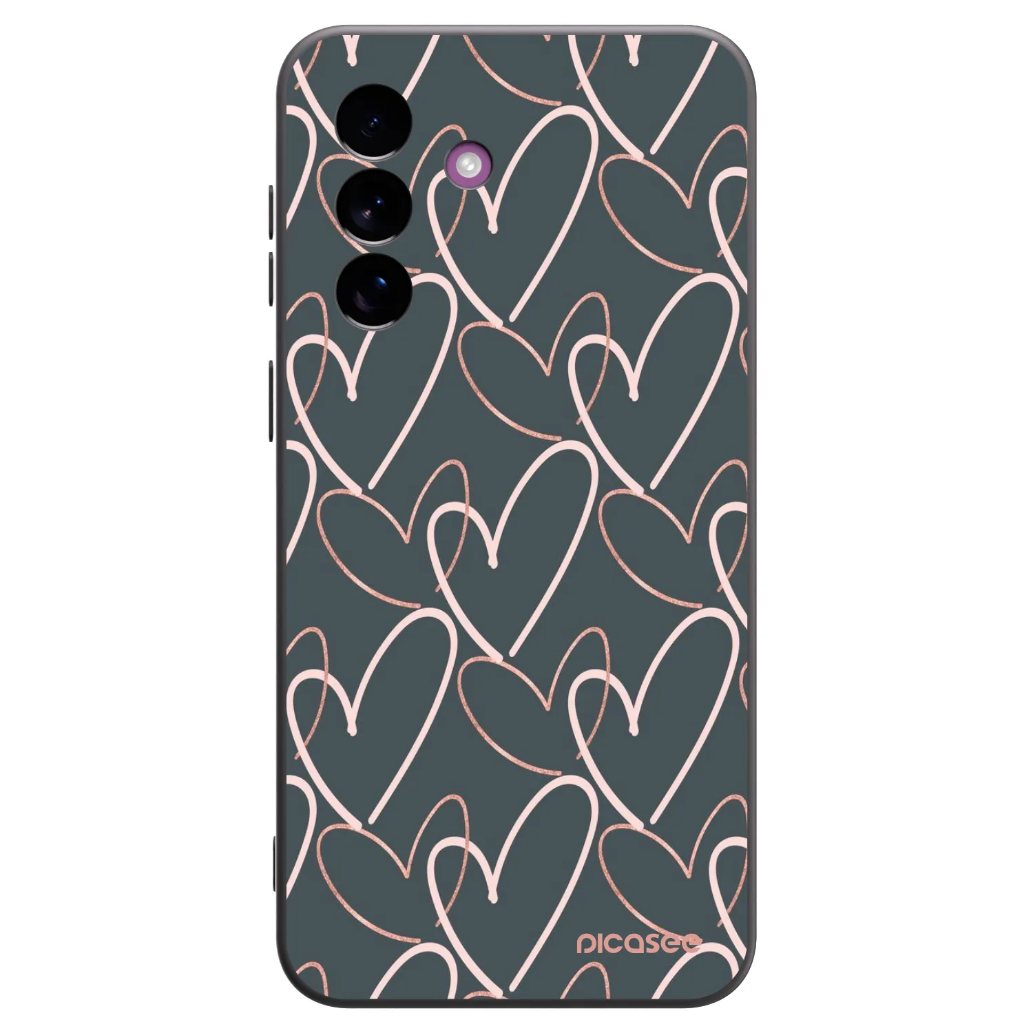 Picasee Μαύρη θήκη σιλικόνης για Samsung Galaxy A37 - Lots of love