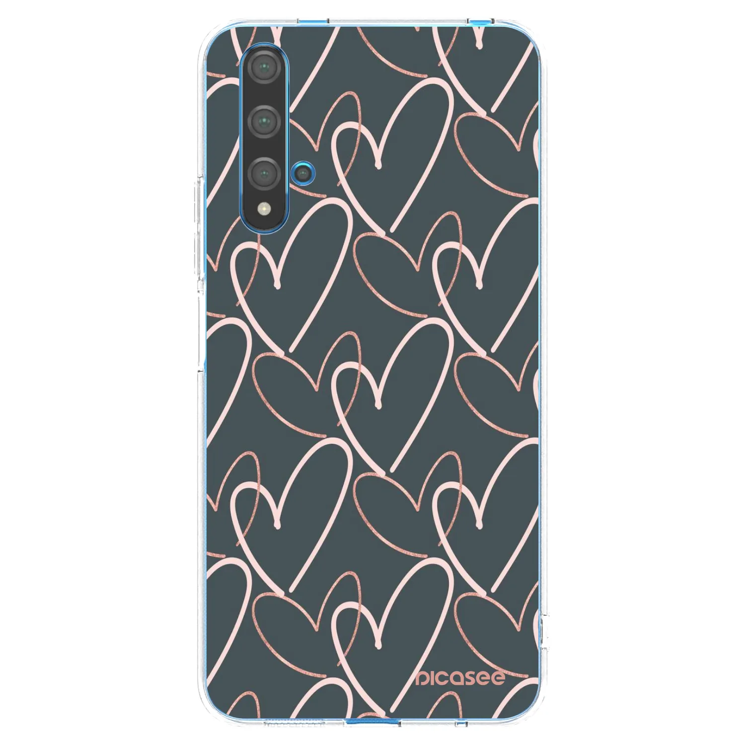 Picasee διαφανής θήκη σιλικόνης Huawei Nova 5T - Lots of love