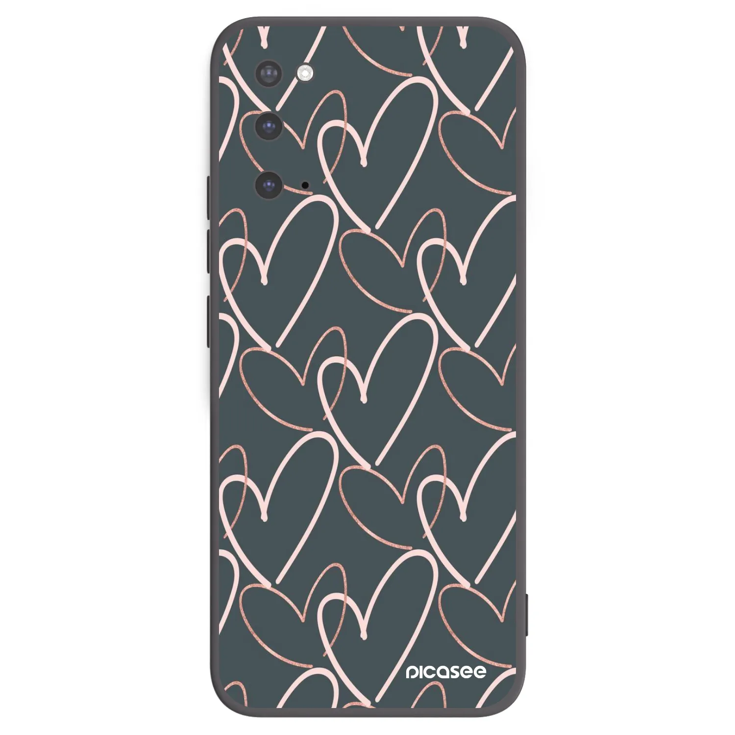 Picasee Μαύρη θήκη σιλικόνης για Samsung Galaxy S20 G980F - Lots of love