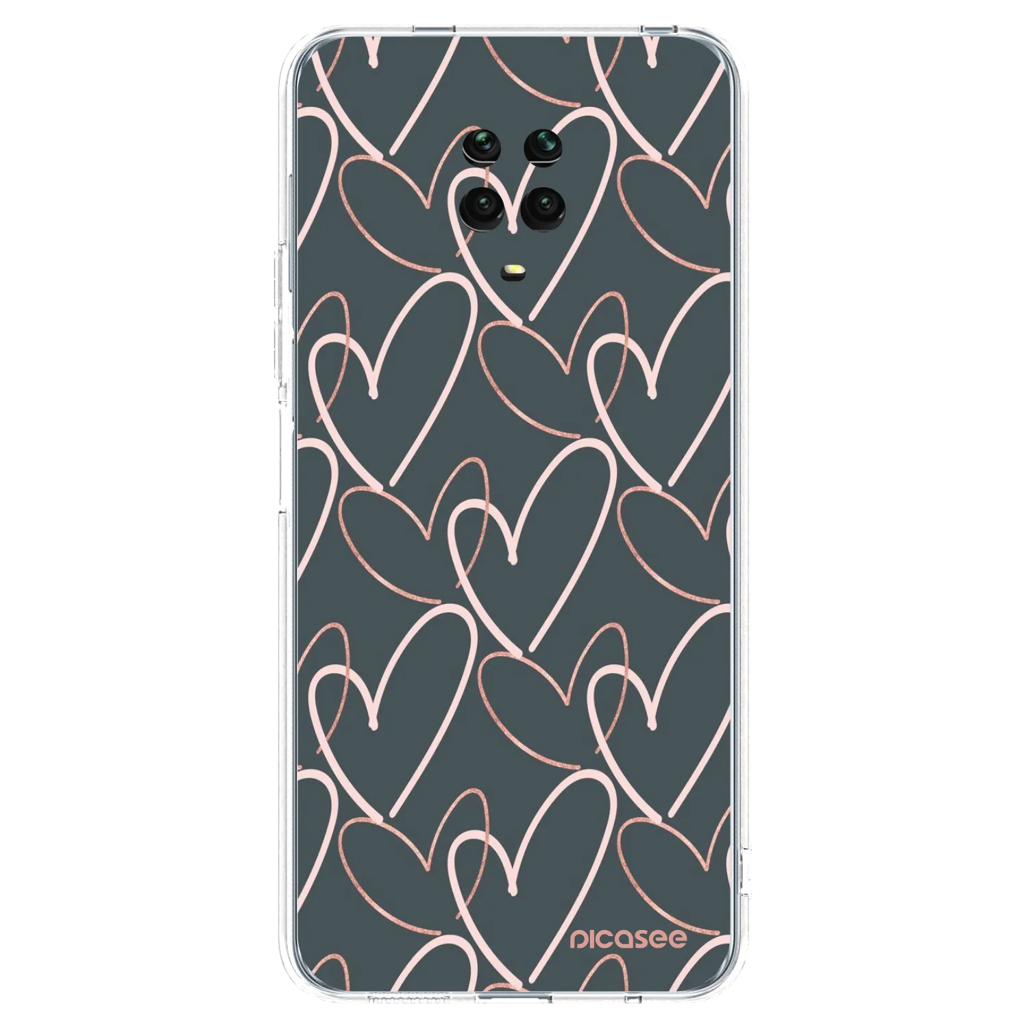 Picasee διαφανής θήκη σιλικόνης Xiaomi Redmi Note 9 Pro - Lots of love