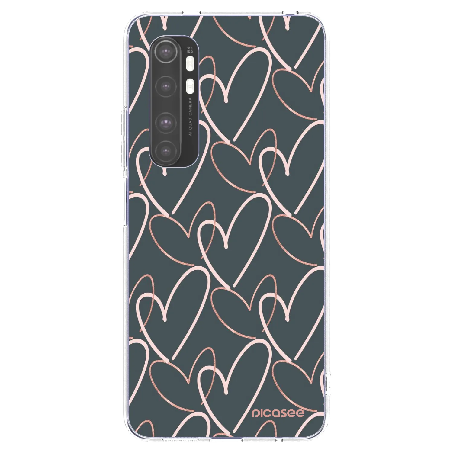 Picasee διαφανής θήκη σιλικόνης Xiaomi Mi Note 10 Lite - Lots of love