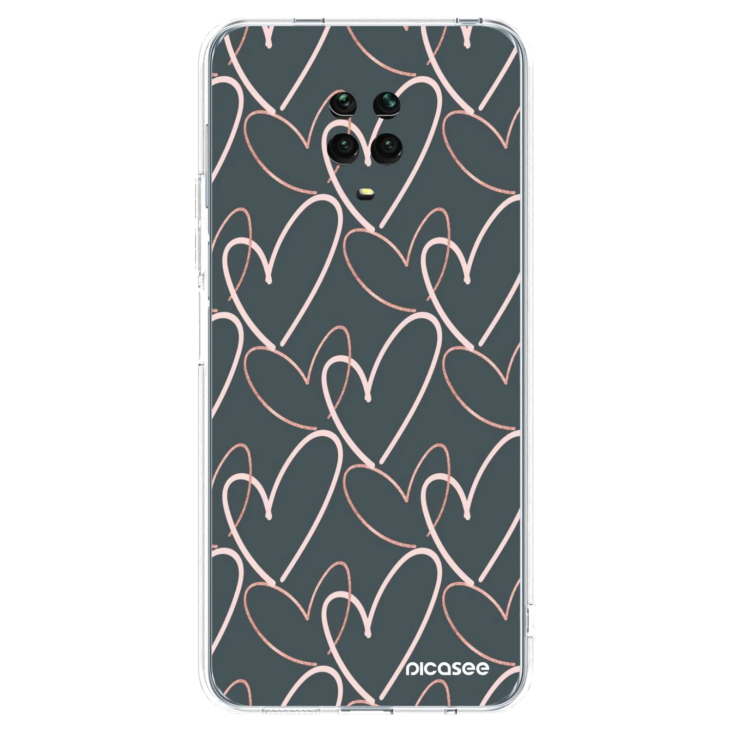 Picasee διαφανής θήκη σιλικόνης Xiaomi Redmi Note 9S - Lots of love