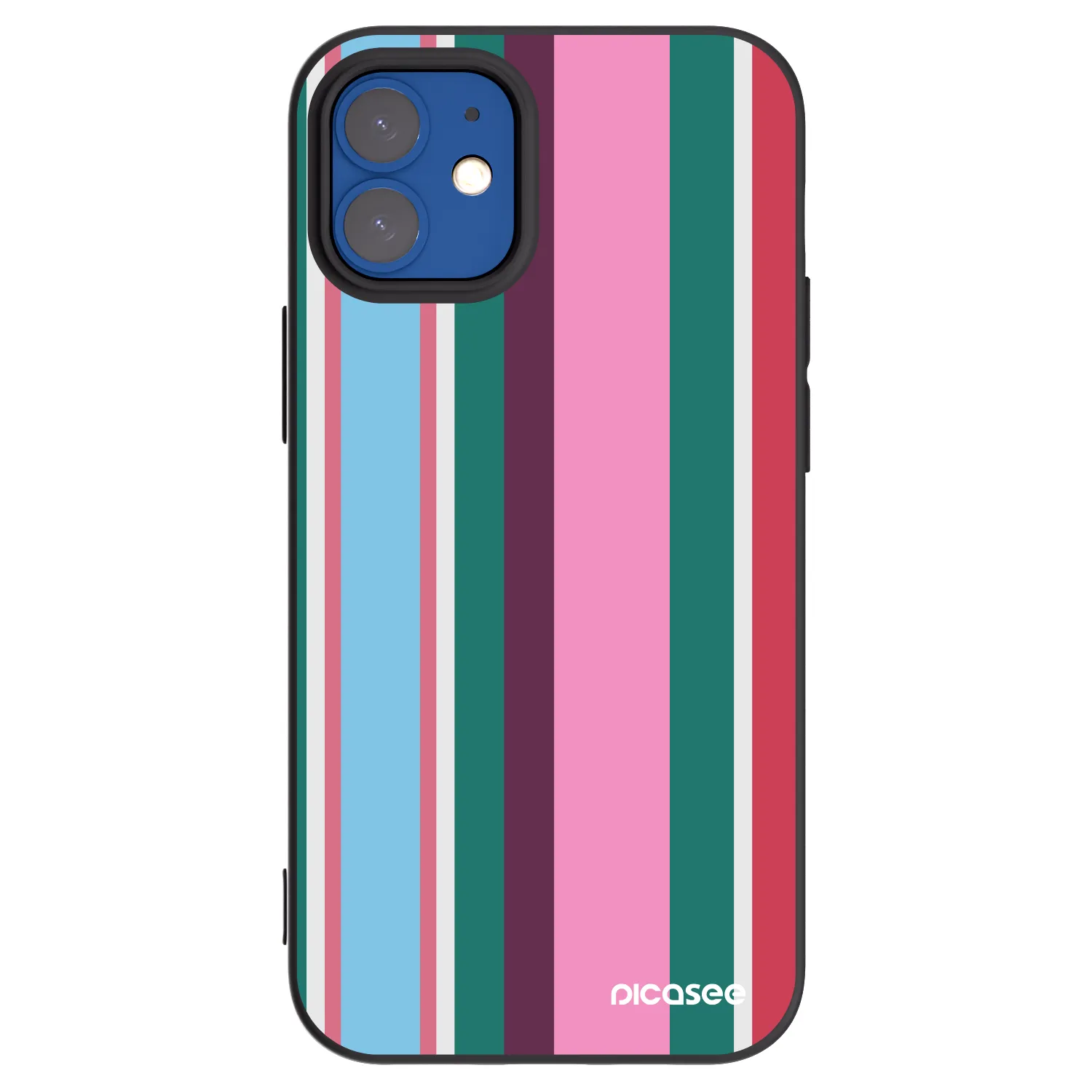 Picasee Μαύρη θήκη σιλικόνης για Apple iPhone 12 mini - Cabana club