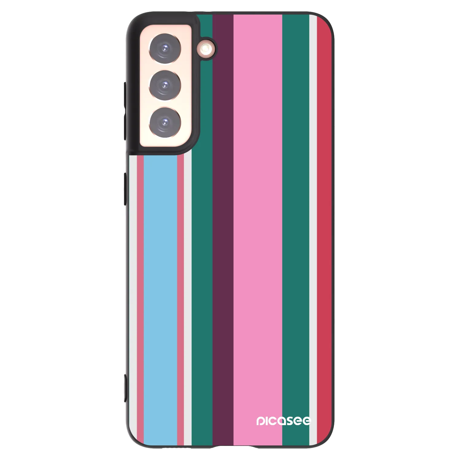 Picasee Μαύρη θήκη σιλικόνης για Samsung Galaxy S21 5G G991B - Cabana club