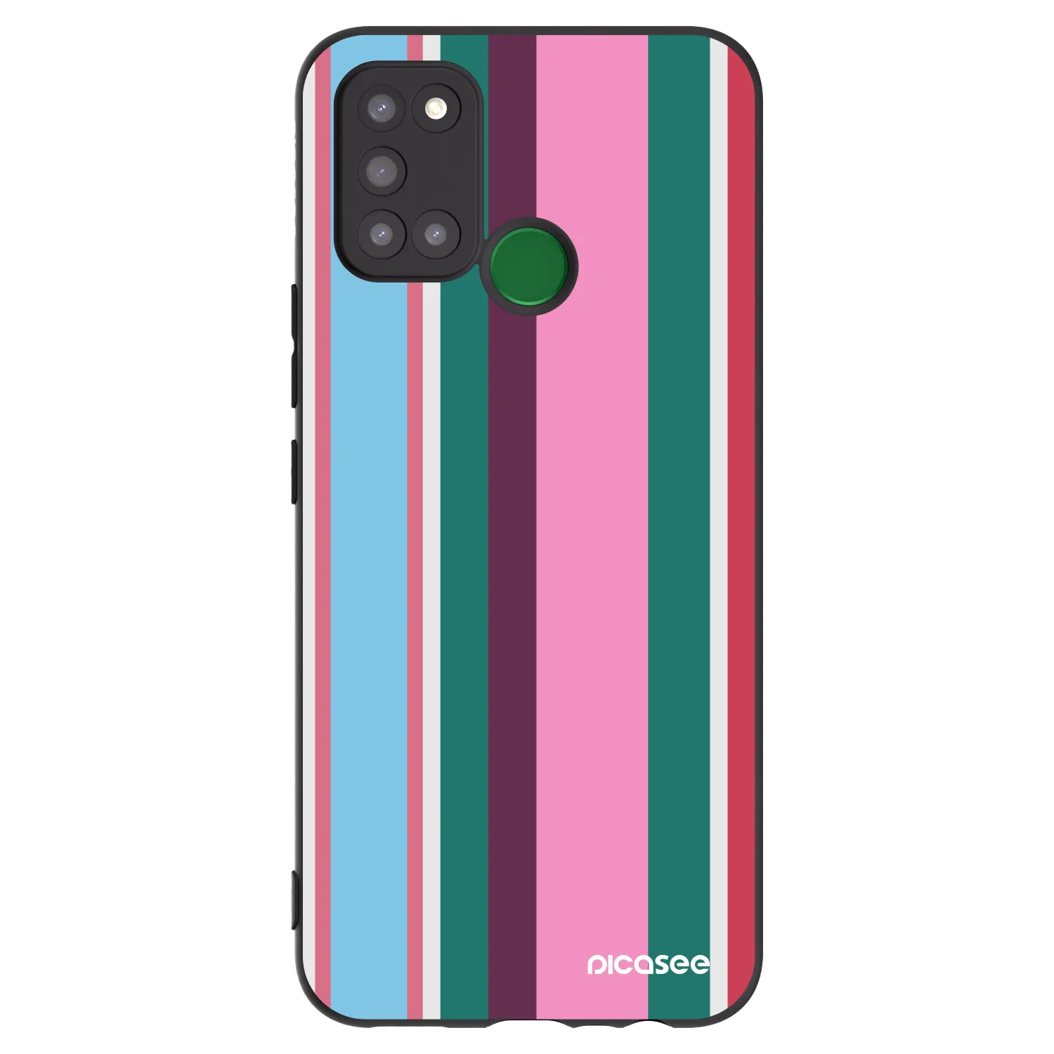 Picasee Μαύρη θήκη σιλικόνης για Realme 7i - Cabana club