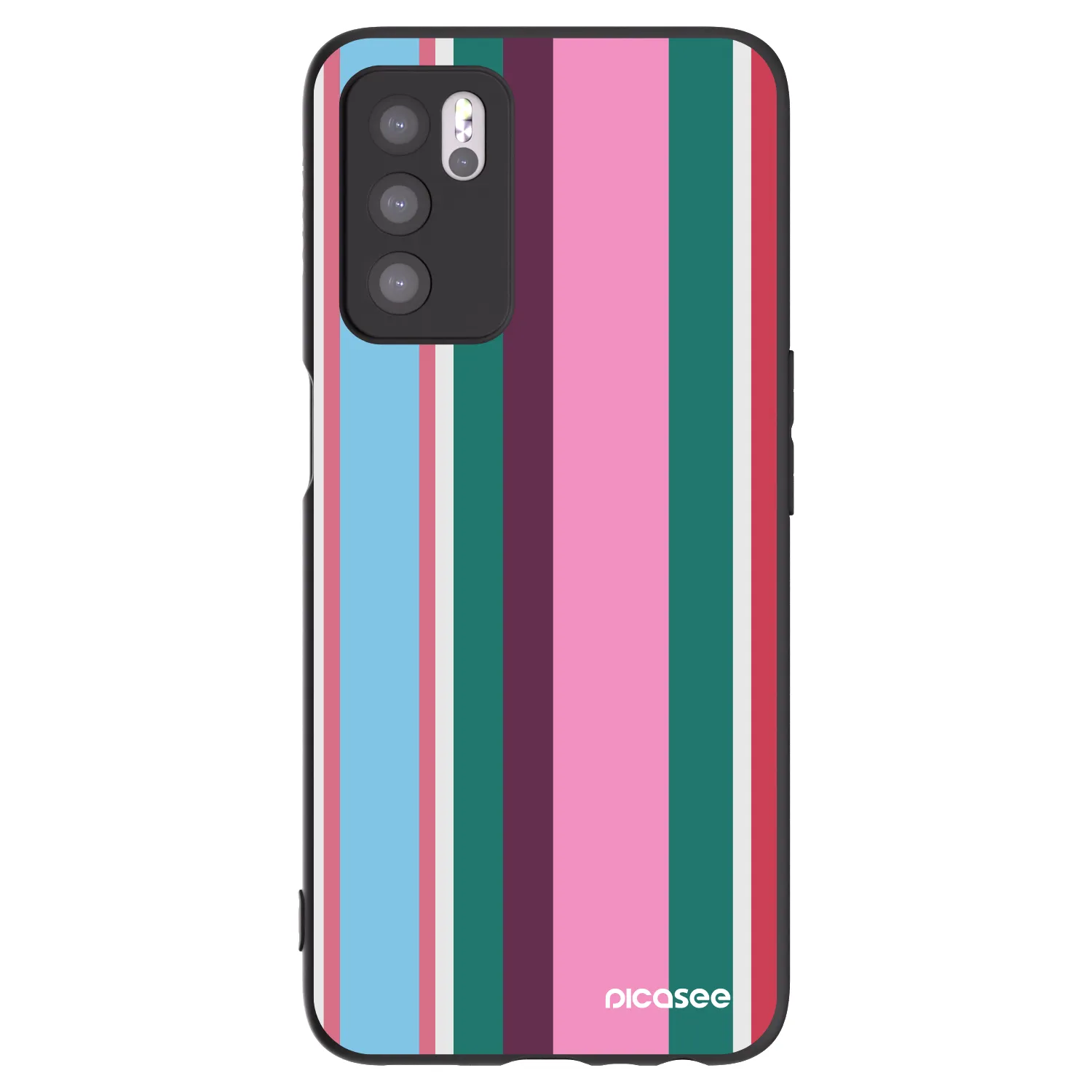 Picasee Μαύρη θήκη σιλικόνης για OPPO A16s - Cabana club