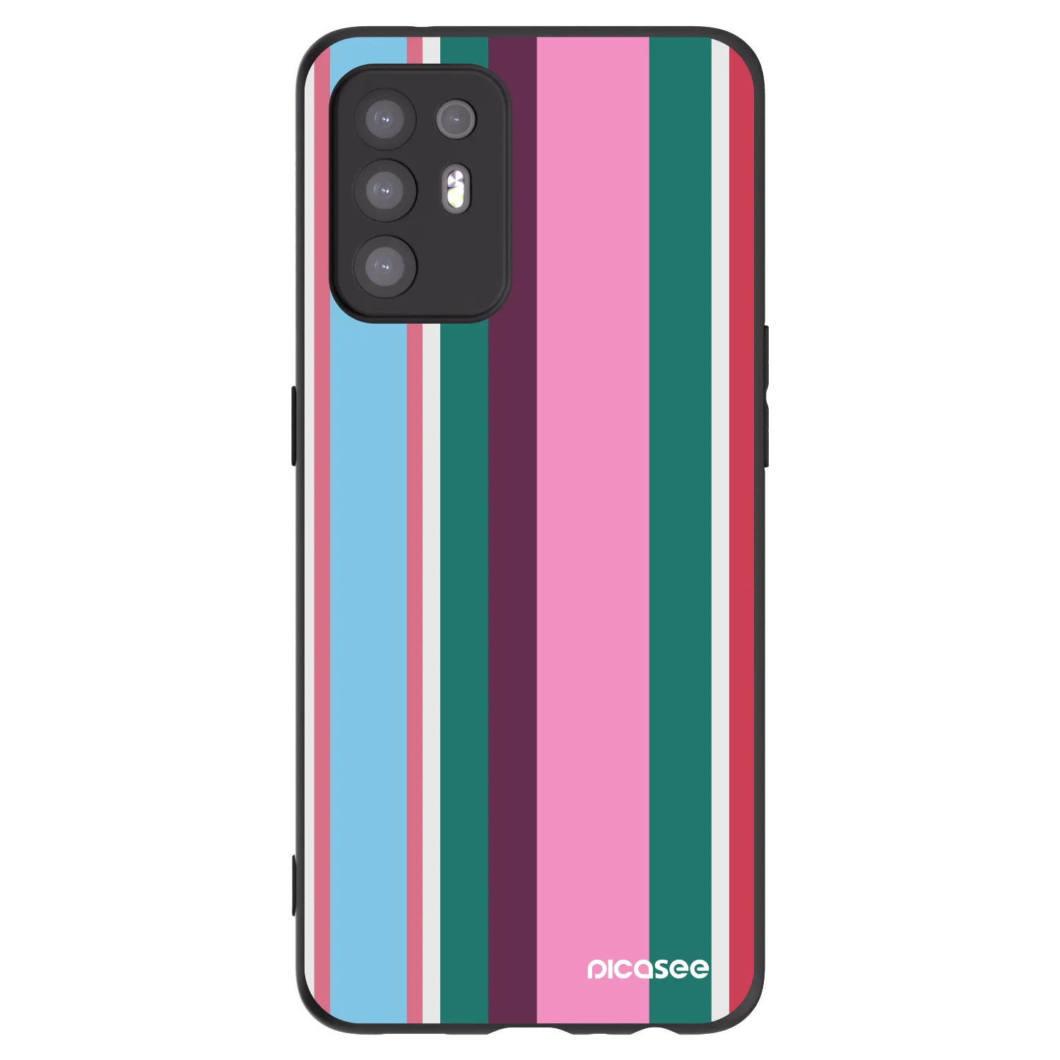 Picasee Μαύρη θήκη σιλικόνης για OPPO A94 5G - Cabana club