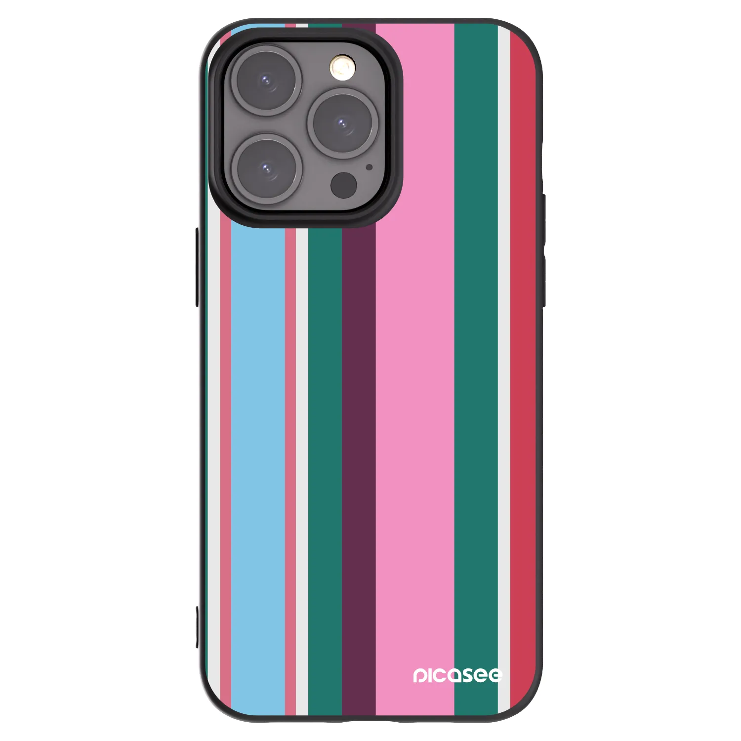 Picasee Μαύρη θήκη σιλικόνης για Apple iPhone 15 Pro Max - Cabana club