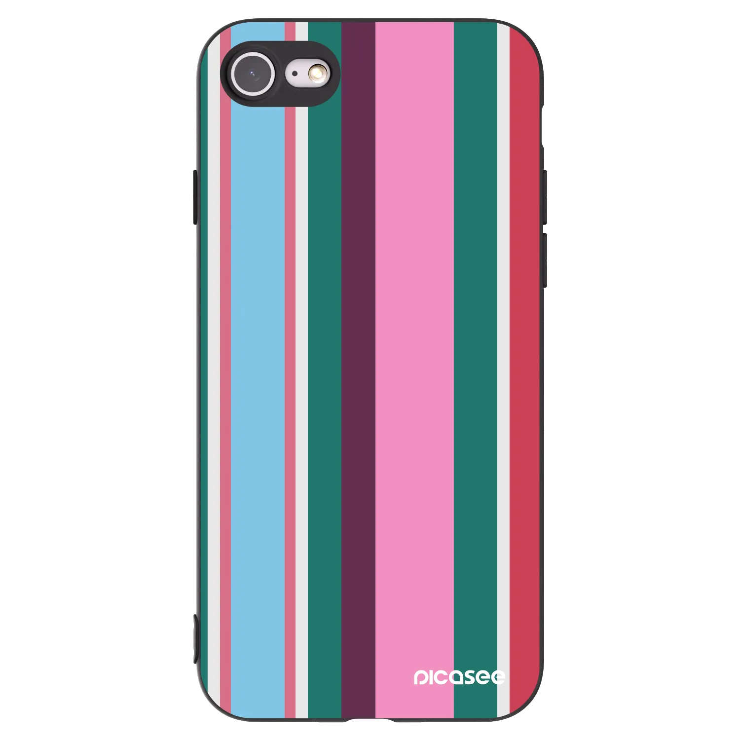Picasee Μαύρη θήκη σιλικόνης για Apple iPhone 8 - Cabana club