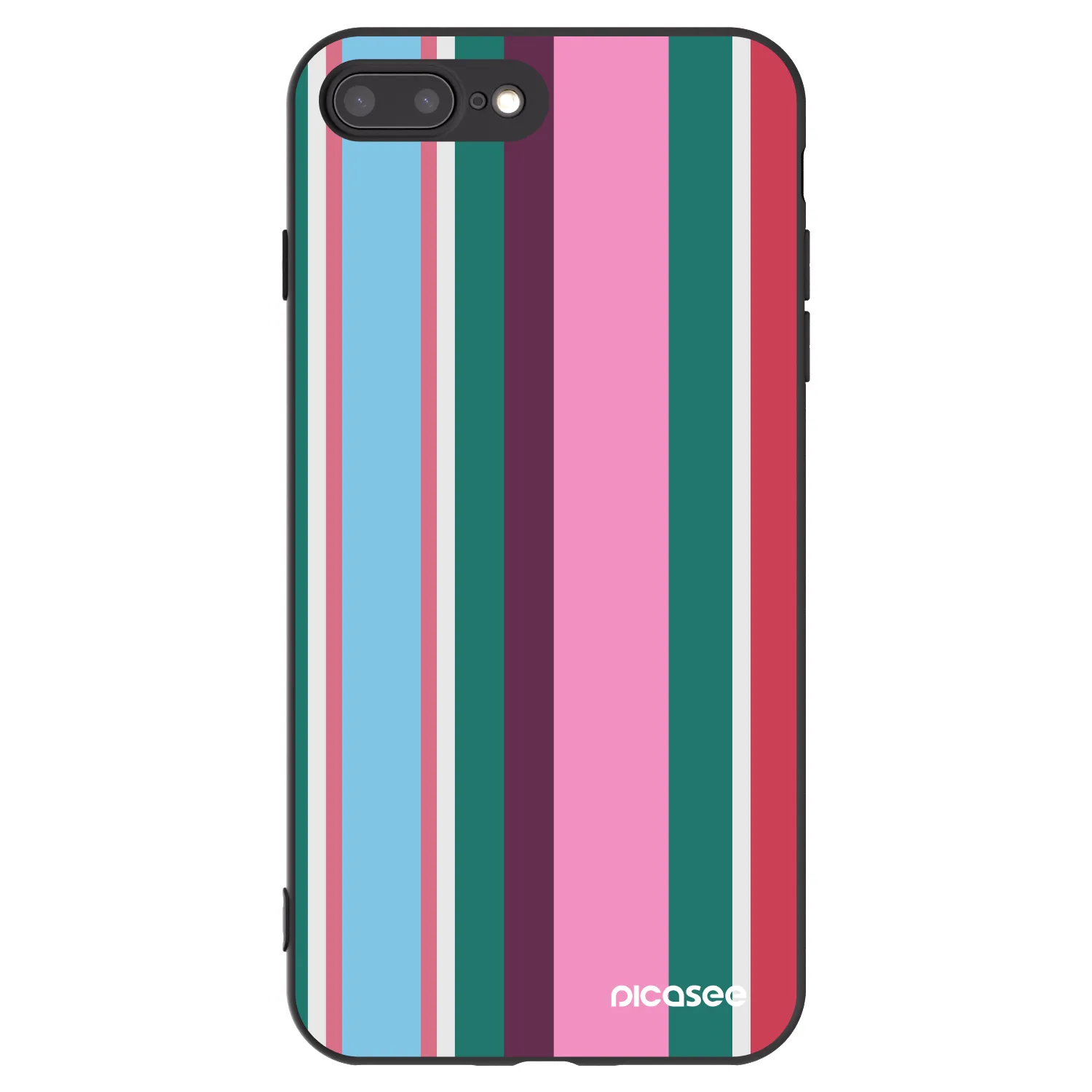 Picasee Μαύρη θήκη σιλικόνης για Apple iPhone 7 Plus - Cabana club