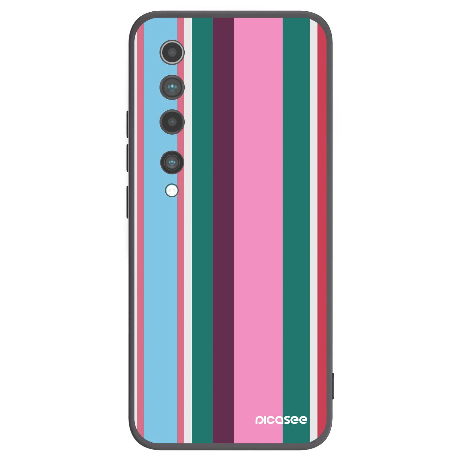 Picasee Μαύρη θήκη σιλικόνης για Xiaomi Mi 10 - Cabana club
