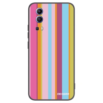 Picasee Μαύρη θήκη σιλικόνης για Vivo Y52 5G - Golden hour