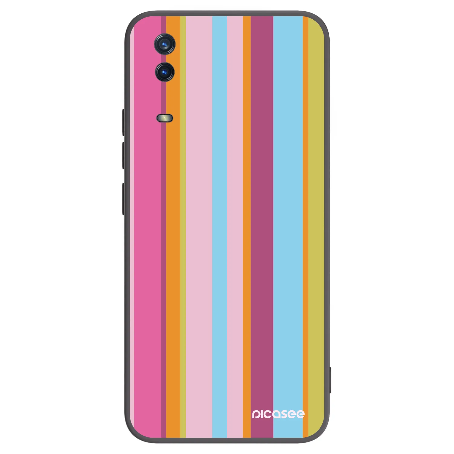 Picasee Μαύρη θήκη σιλικόνης για Vivo Y11s - Golden hour