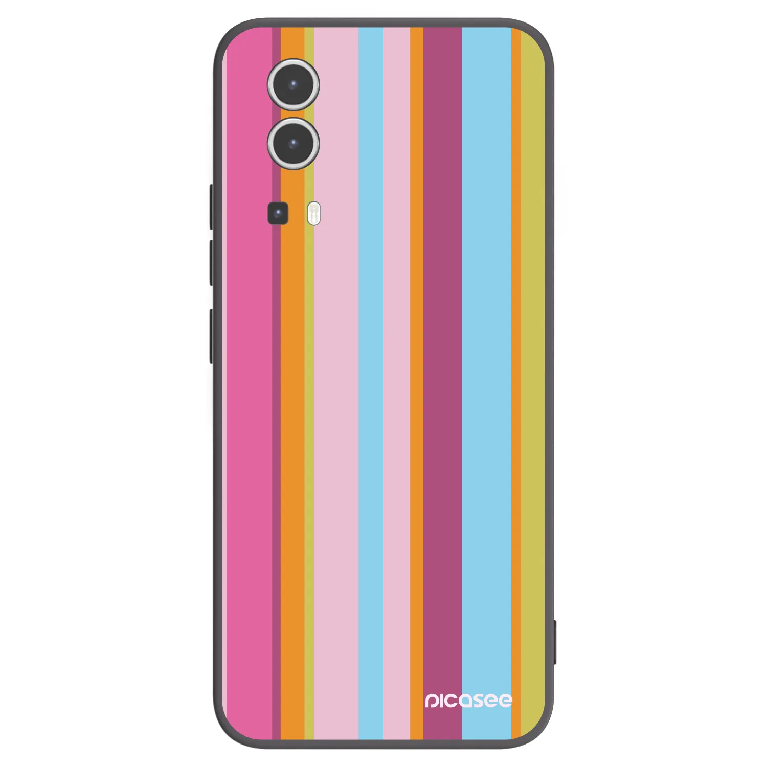 Picasee Μαύρη θήκη σιλικόνης για Vivo Y72 5G - Golden hour