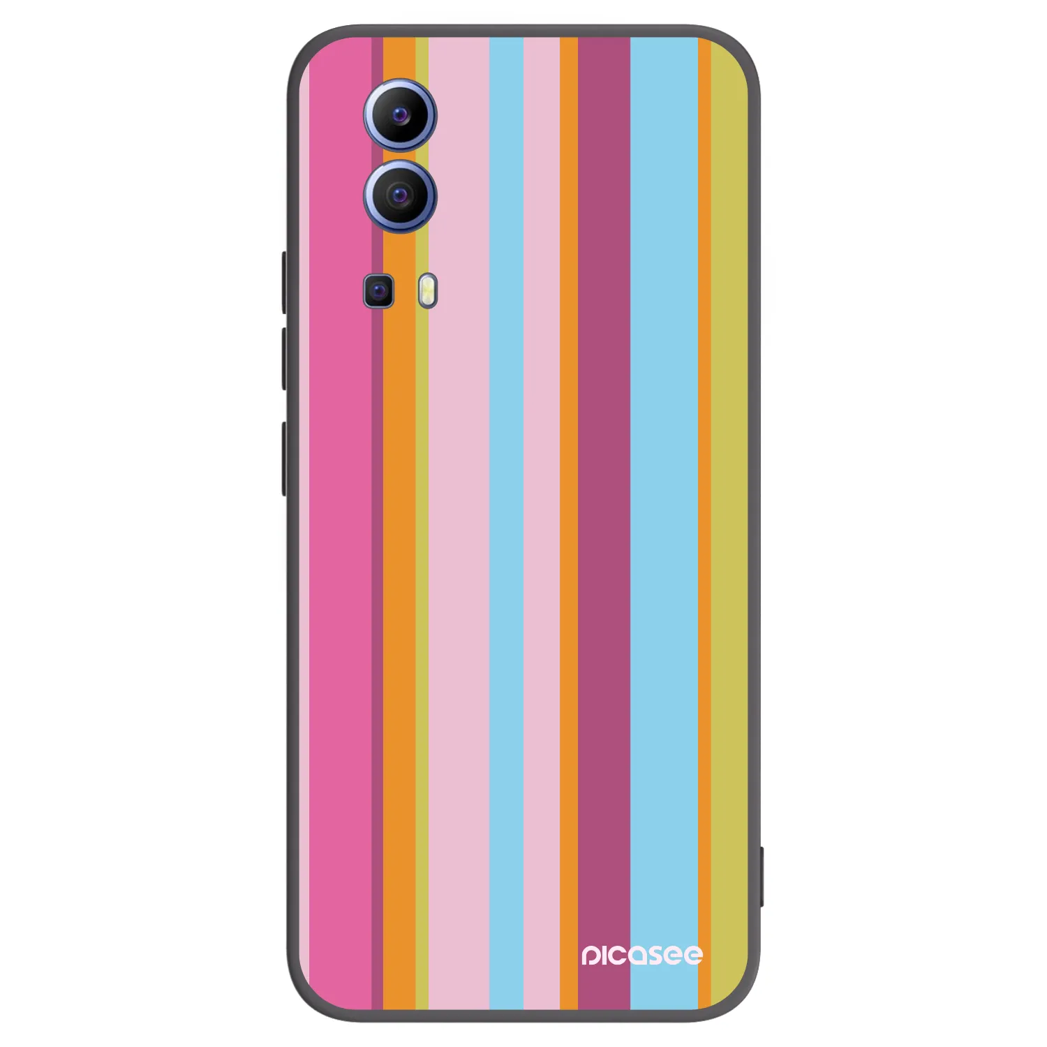 Picasee Μαύρη θήκη σιλικόνης για Vivo Y52 5G - Golden hour
