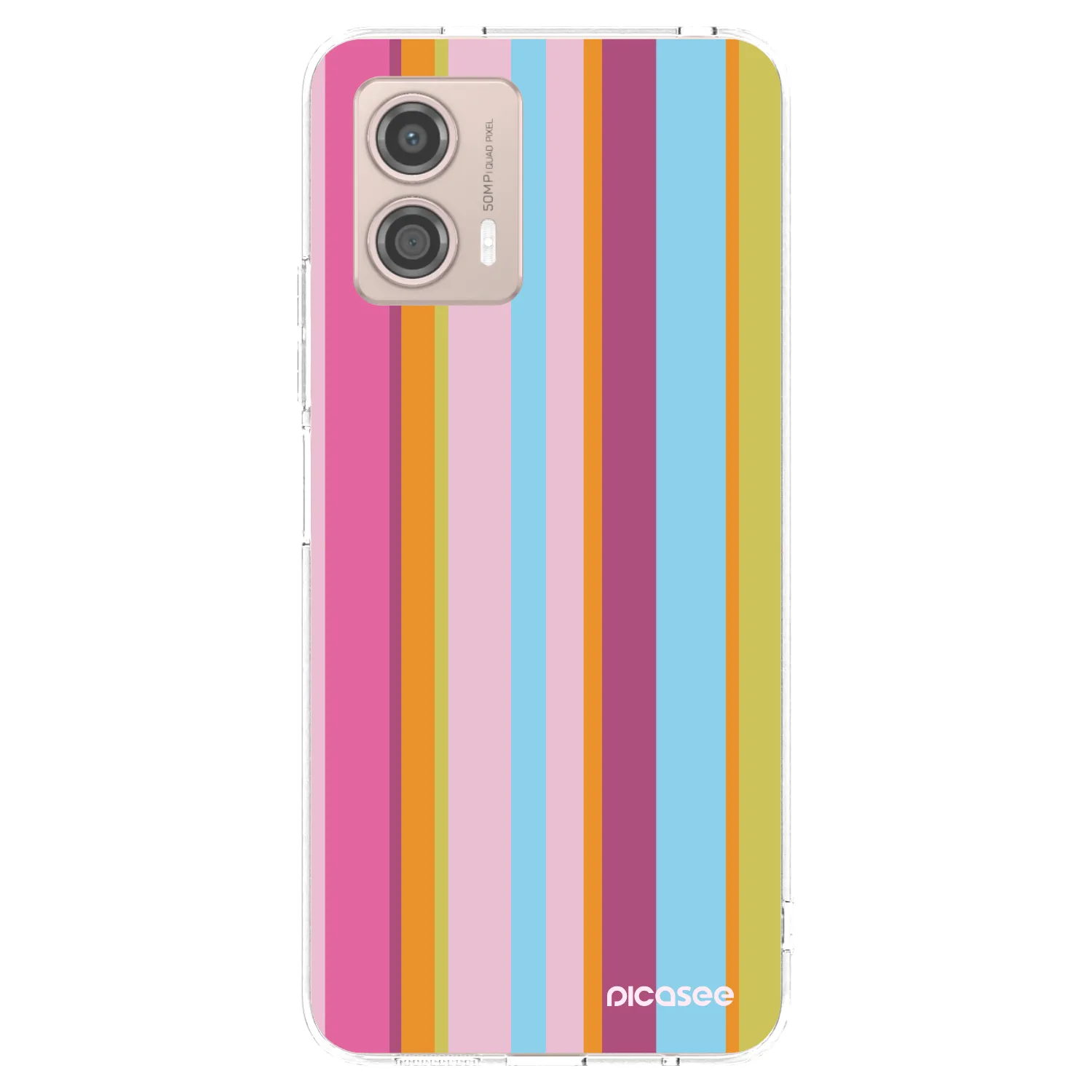 Picasee διαφανής θήκη σιλικόνης Motorola Moto G53 5G - Golden hour