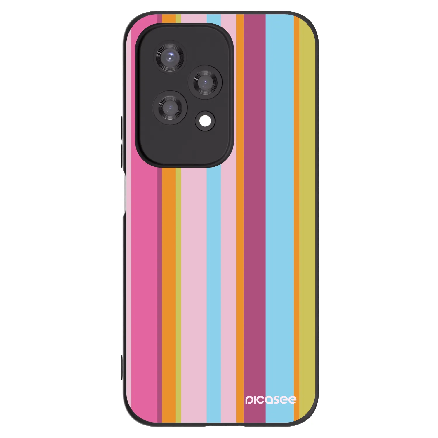Picasee Μαύρη θήκη σιλικόνης για Honor 200 Lite - Golden hour