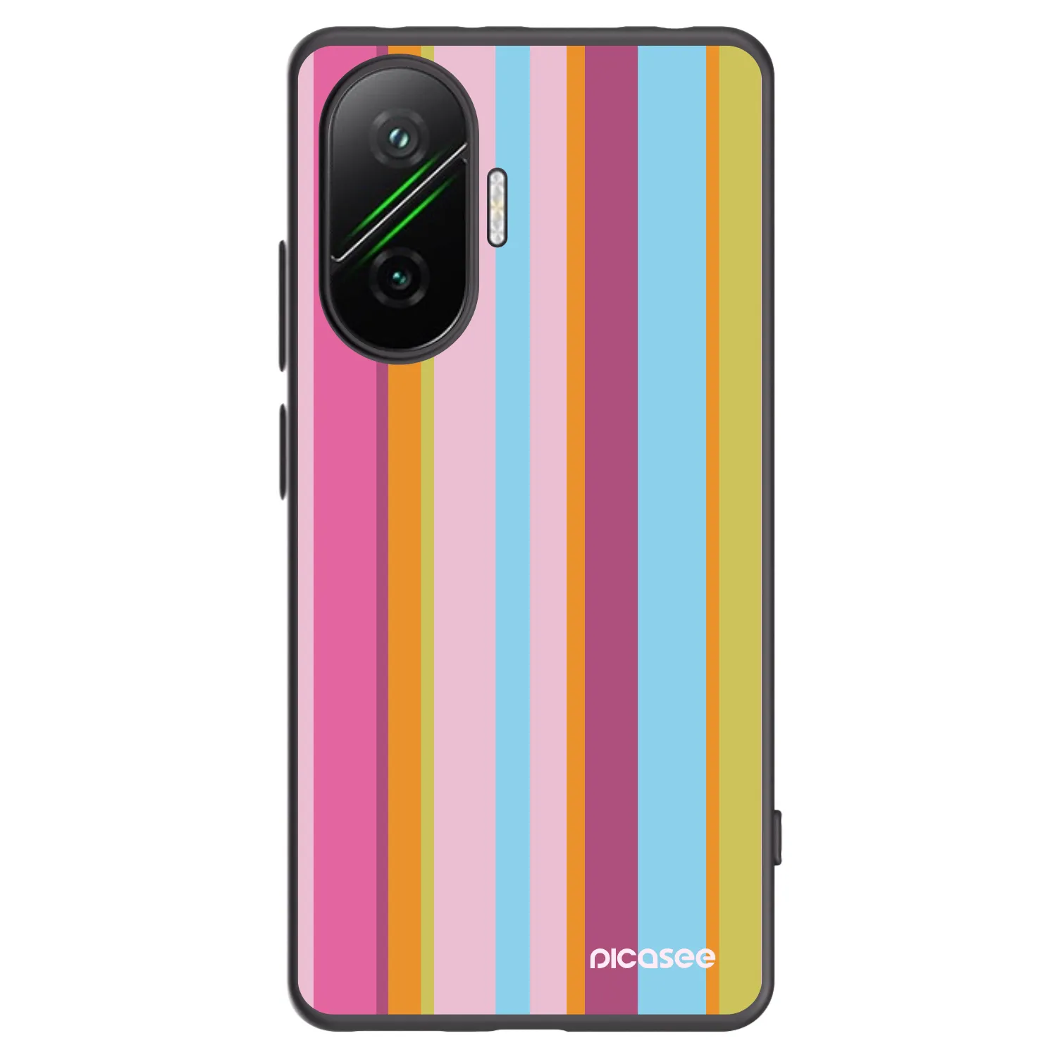 Picasee Μαύρη θήκη σιλικόνης για Xiaomi Poco F7 5G - Golden hour