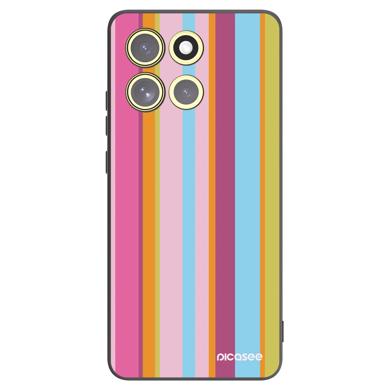 Picasee Μαύρη θήκη σιλικόνης για Motorola Moto G86 Power 5G - Golden hour