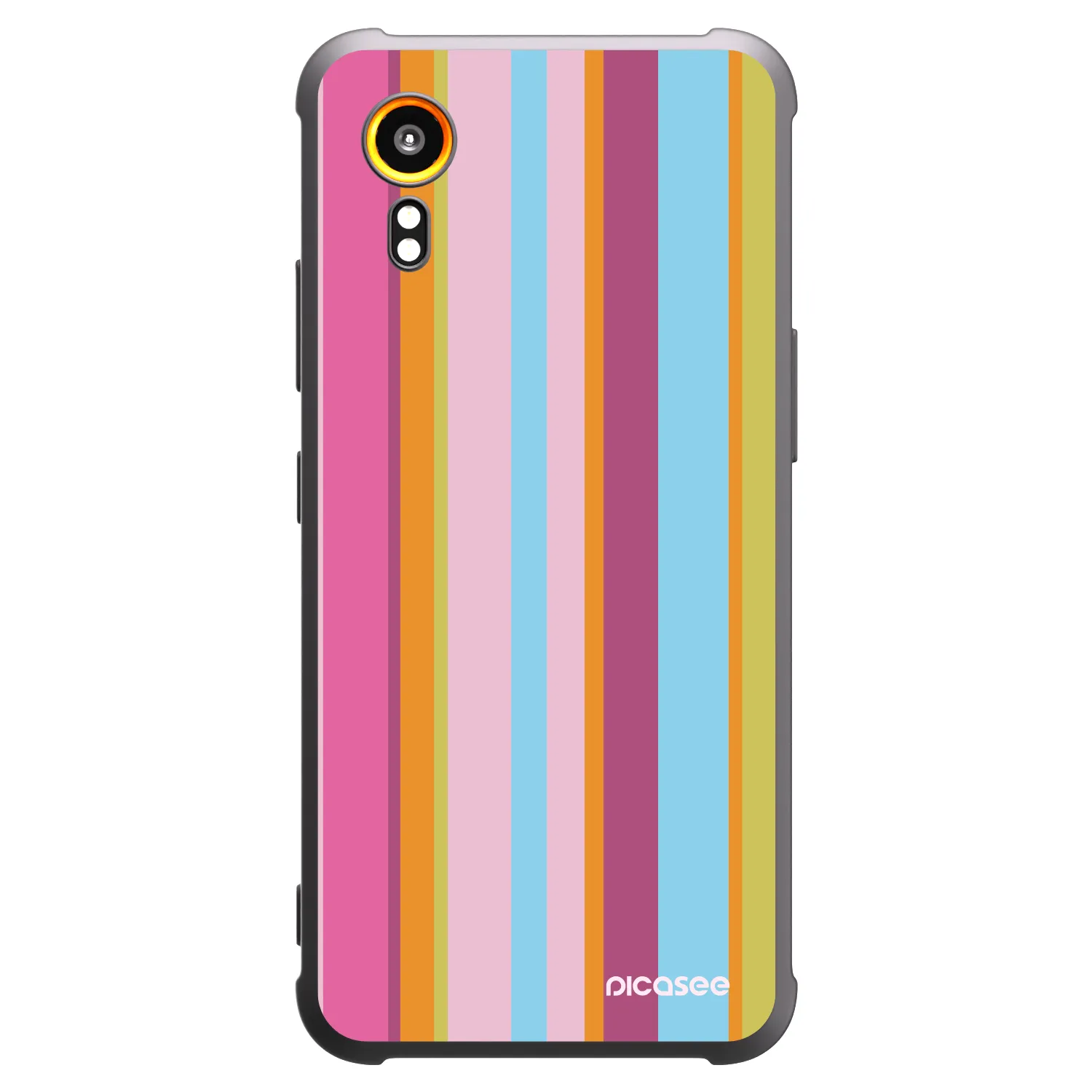 Picasee Μαύρη θήκη σιλικόνης για Samsung Galaxy Xcover 7 - Golden hour