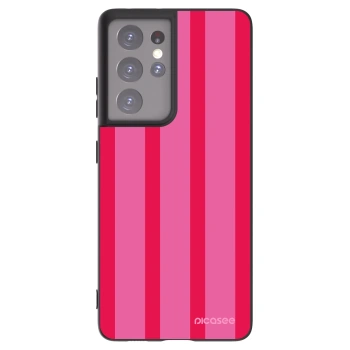 Picasee Μαύρη θήκη σιλικόνης για Samsung Galaxy S21 Ultra 5G G998B - Hot tropic