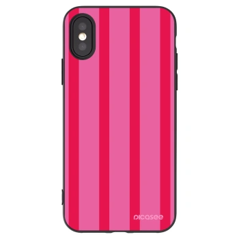 Picasee Μαύρη θήκη σιλικόνης για Apple iPhone X/XS - Hot tropic