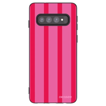 Picasee Μαύρη θήκη σιλικόνης για Samsung Galaxy S10 G973 - Hot tropic