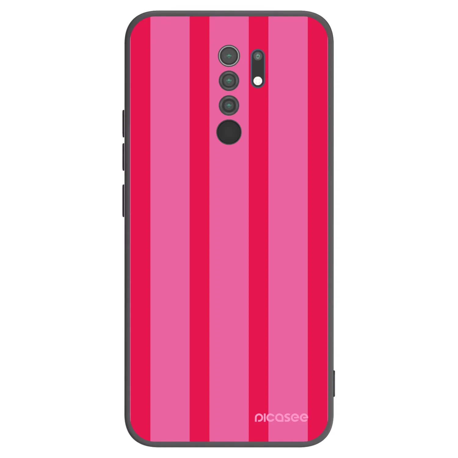 Picasee Μαύρη θήκη σιλικόνης για Xiaomi Redmi 9 - Hot tropic