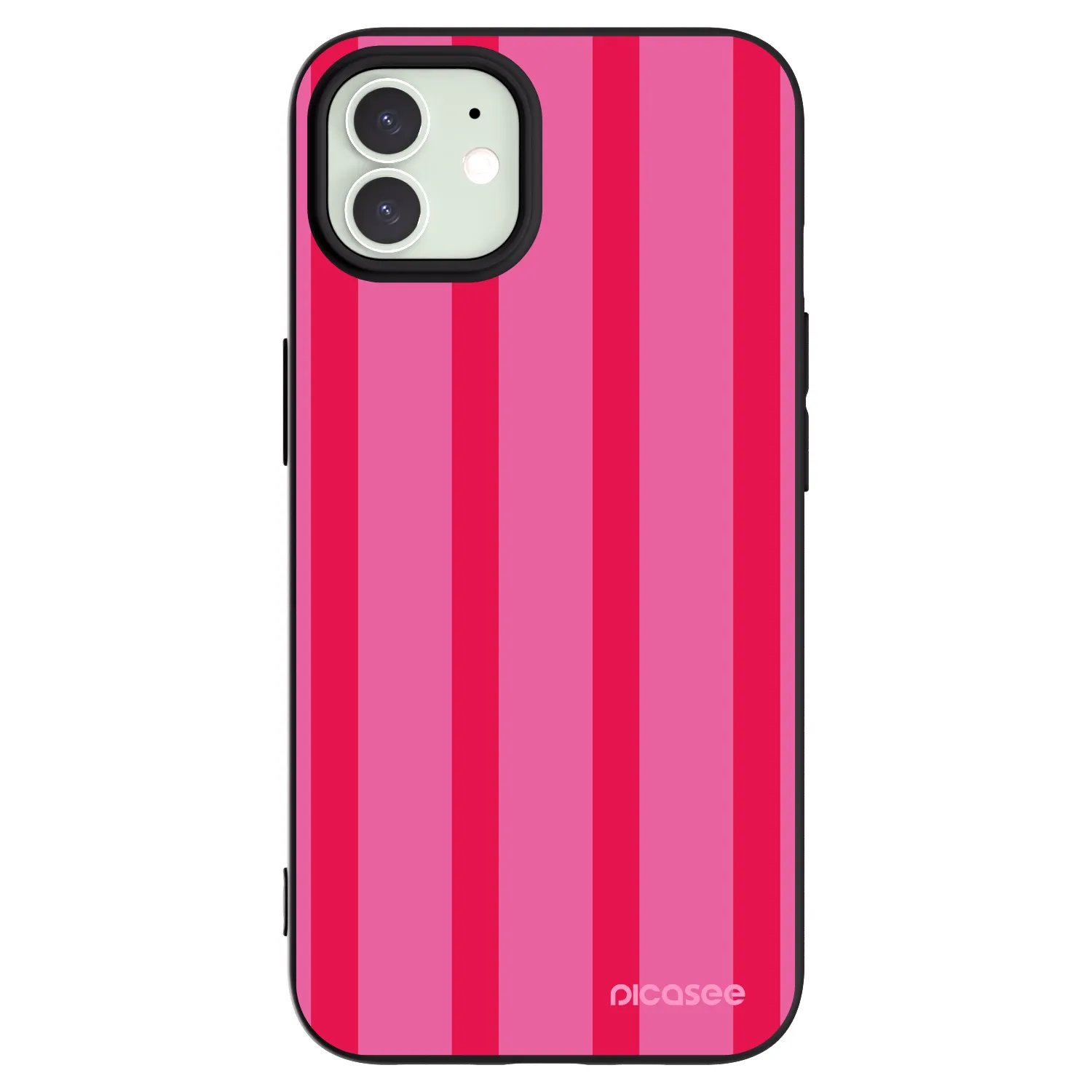Picasee Μαύρη θήκη σιλικόνης για Apple iPhone 12 Pro - Hot tropic