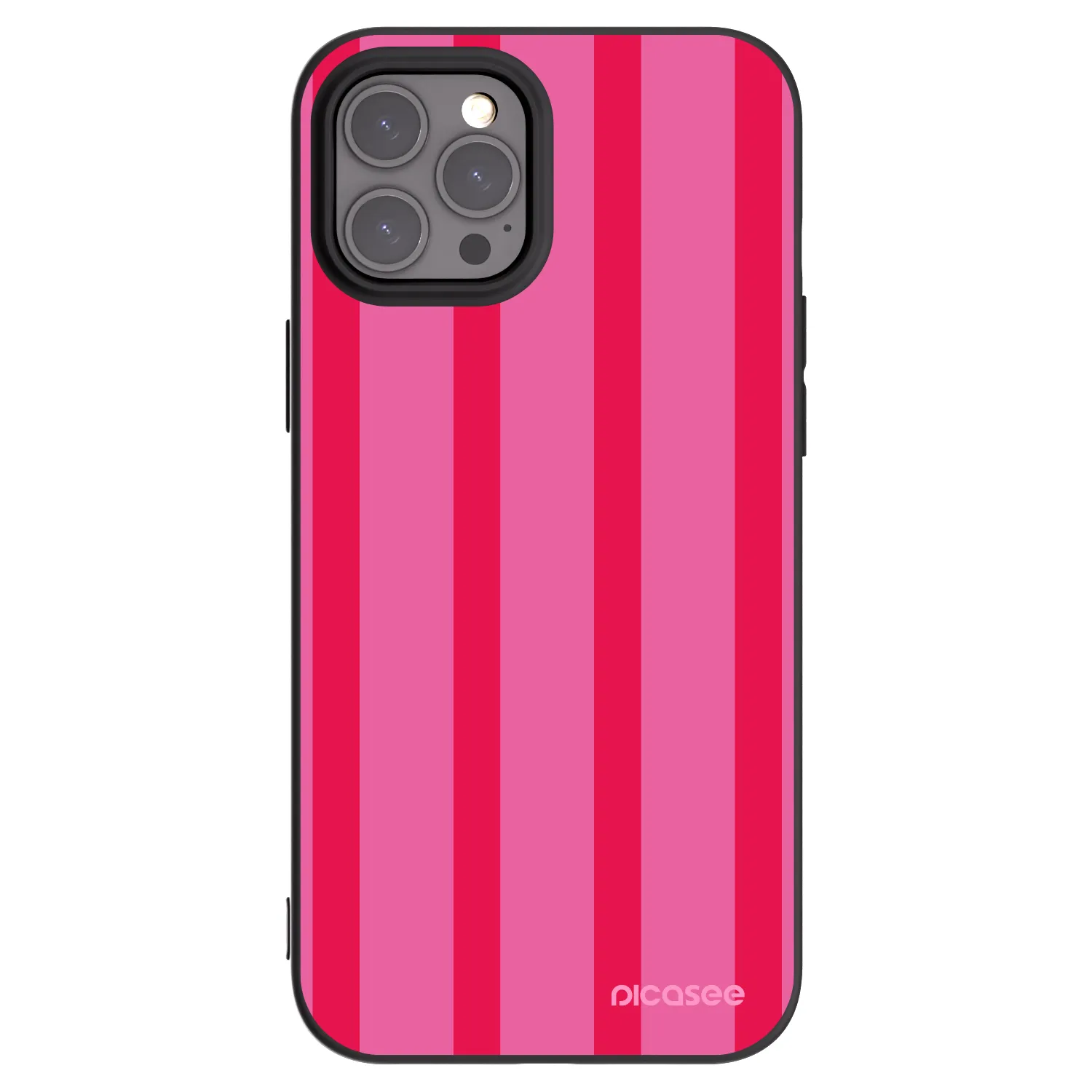 Picasee Μαύρη θήκη σιλικόνης για Apple iPhone 12 Pro Max - Hot tropic
