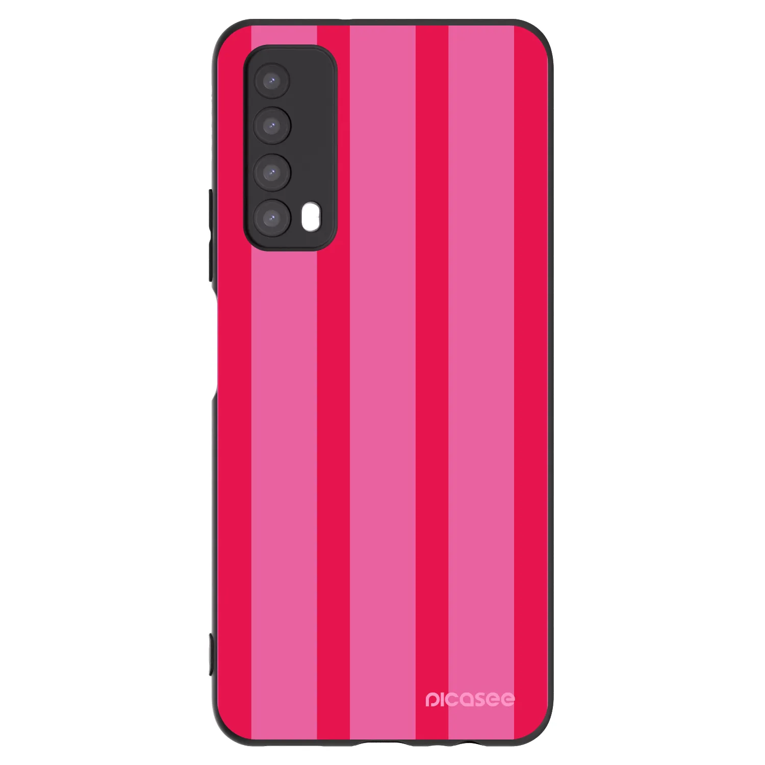 Picasee Μαύρη θήκη σιλικόνης για Huawei P Smart 2021 - Hot tropic