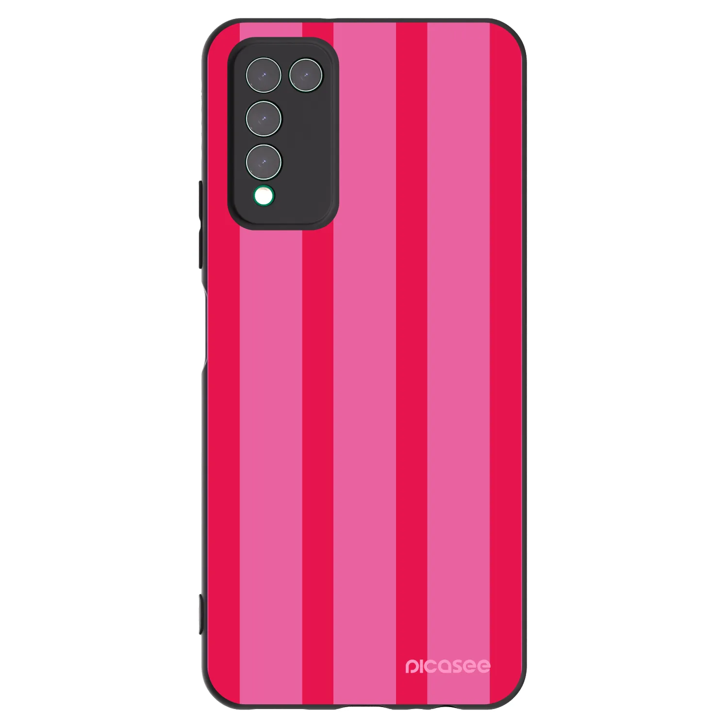 Picasee Μαύρη θήκη σιλικόνης για Honor 10X Lite - Hot tropic