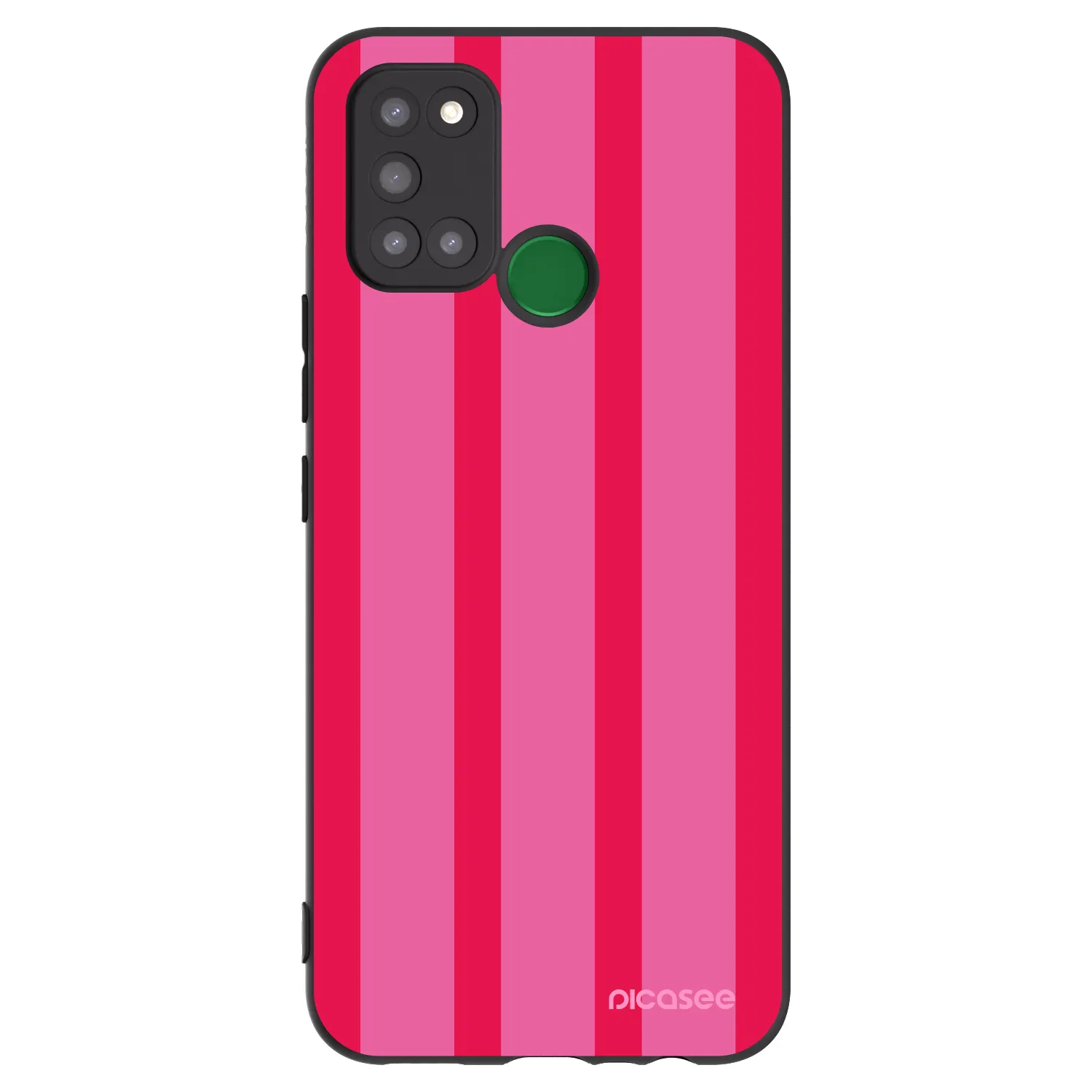 Picasee Μαύρη θήκη σιλικόνης για Realme 7i - Hot tropic