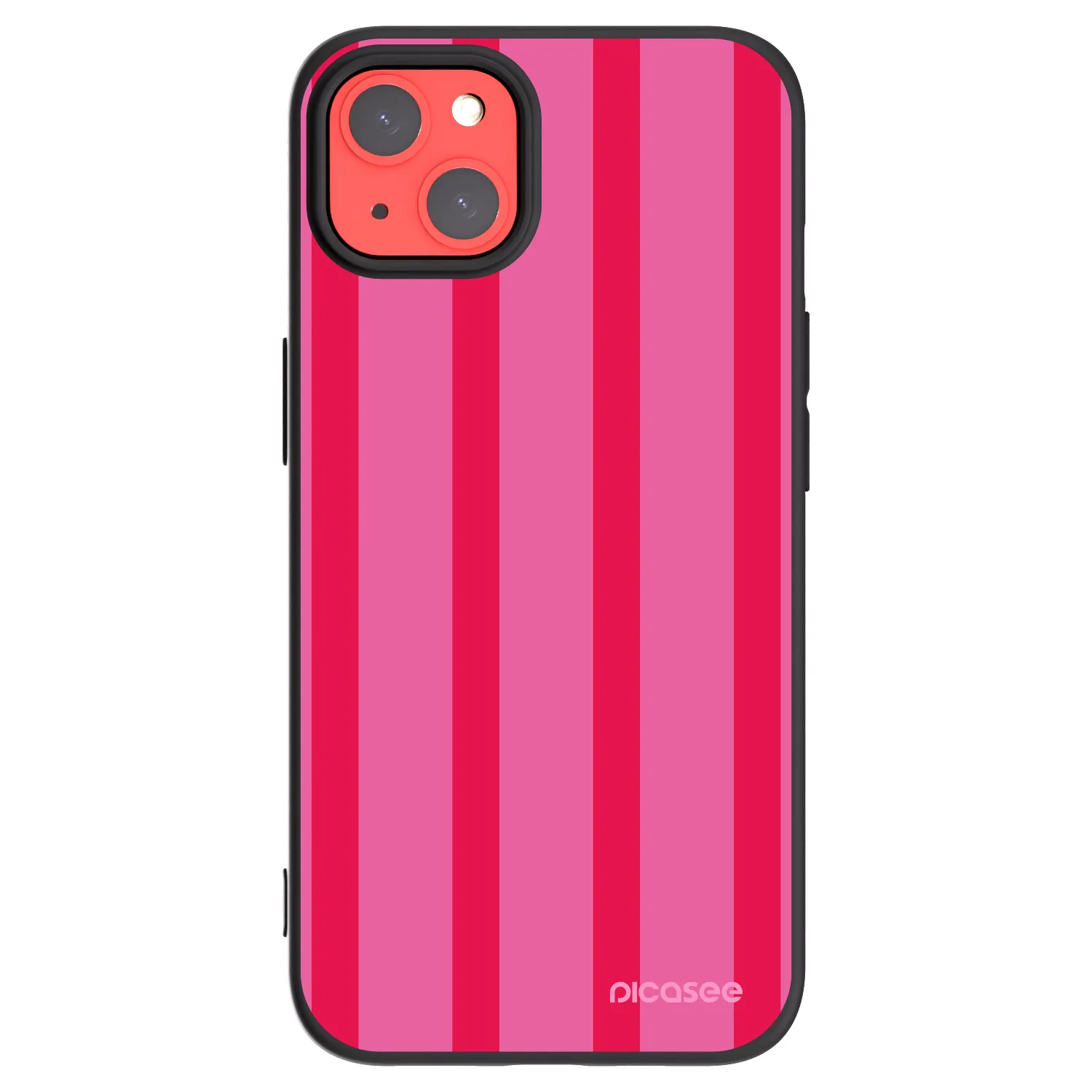Picasee Μαύρη θήκη σιλικόνης για Apple iPhone 13 - Hot tropic