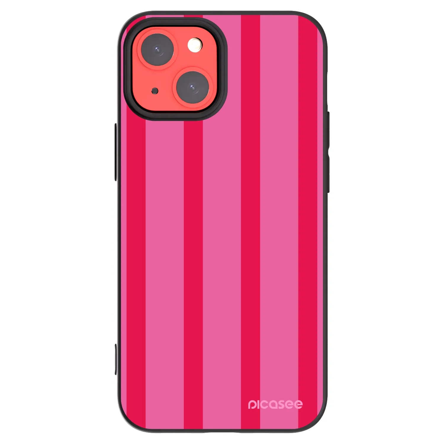 Picasee Μαύρη θήκη σιλικόνης για Apple iPhone 13 mini - Hot tropic