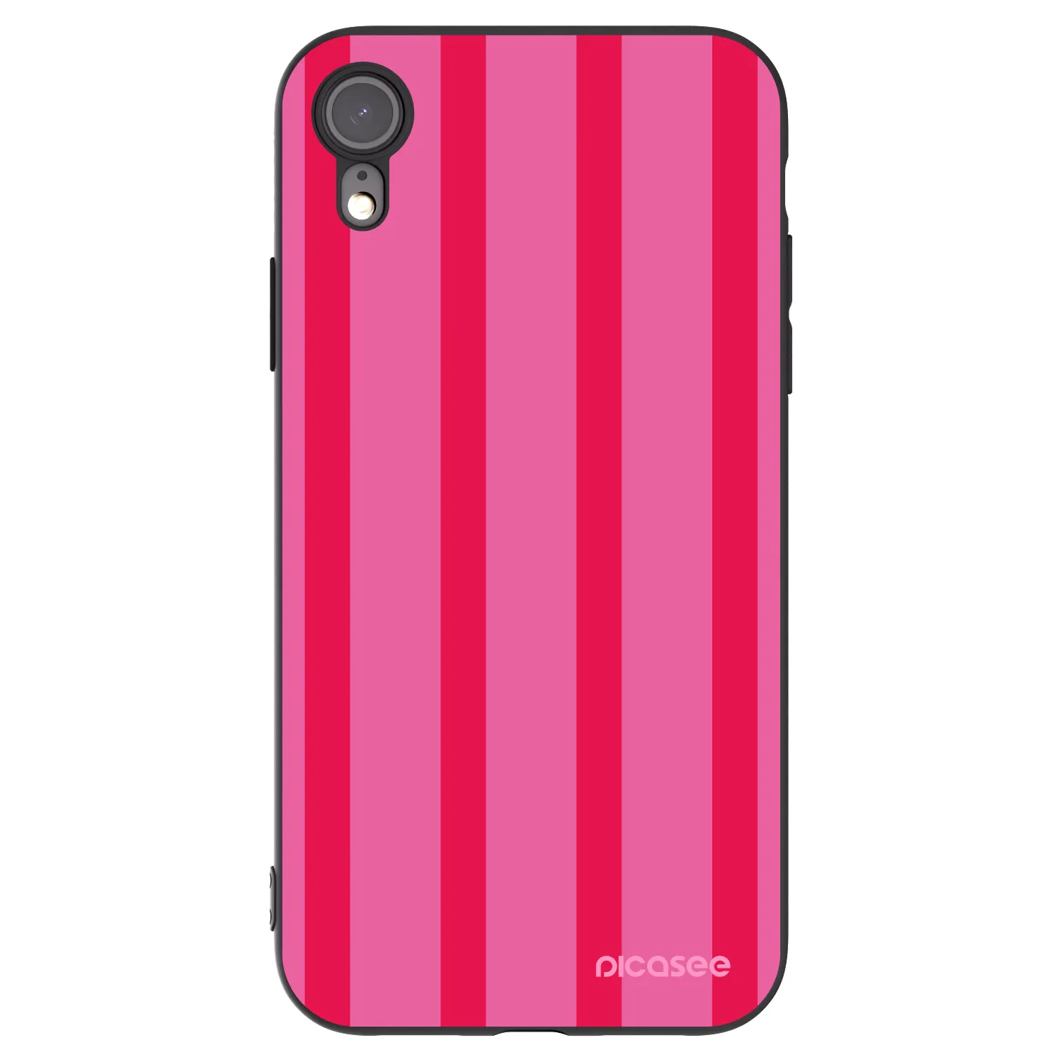 Picasee Μαύρη θήκη σιλικόνης για Apple iPhone XR - Hot tropic