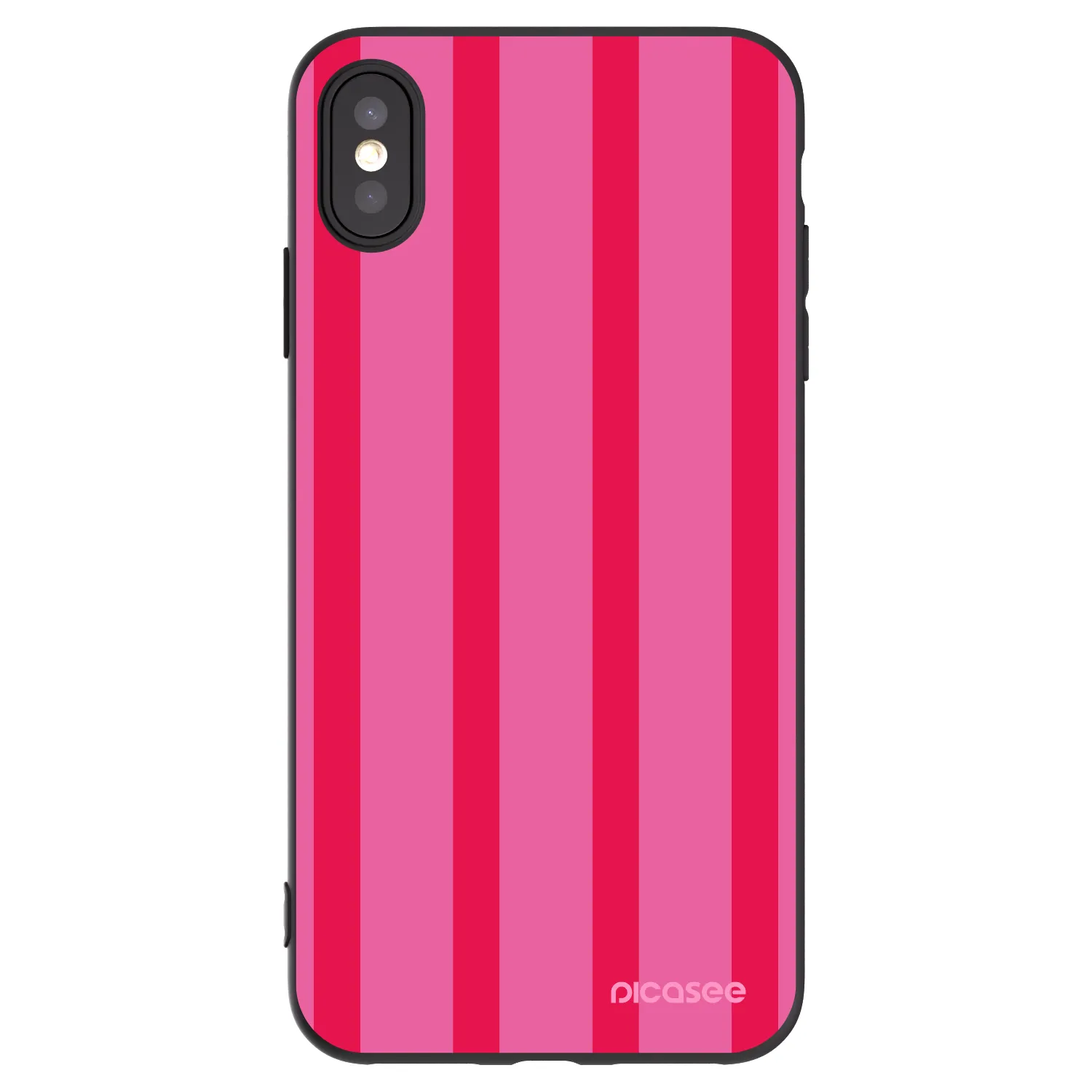 Picasee Μαύρη θήκη σιλικόνης για Apple iPhone XS Max - Hot tropic