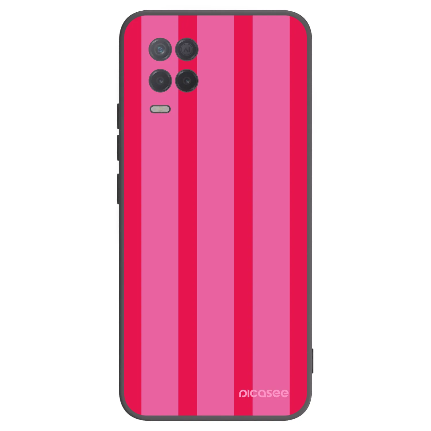 Picasee Μαύρη θήκη σιλικόνης για Realme 8 5G - Hot tropic