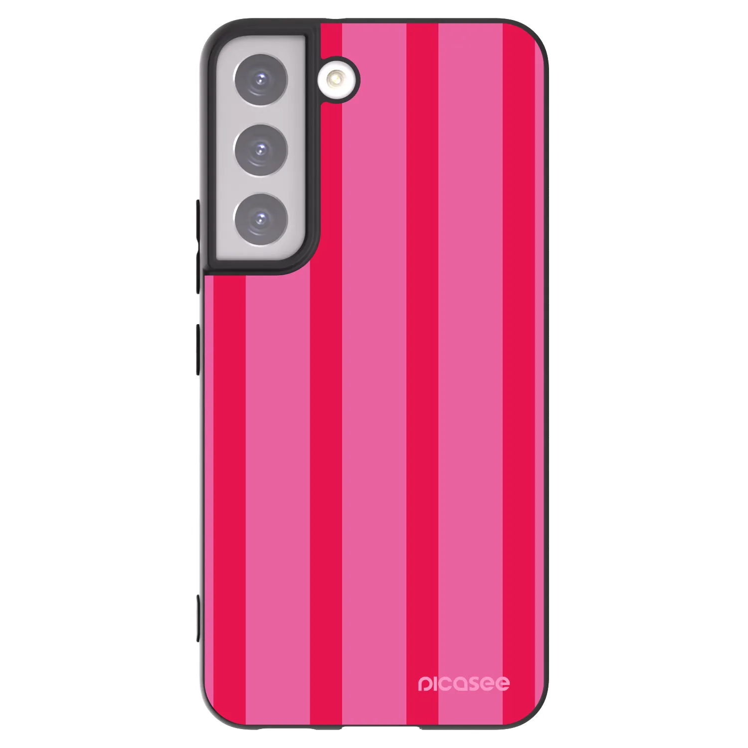 Picasee Μαύρη θήκη σιλικόνης για Samsung Galaxy S22 5G - Hot tropic