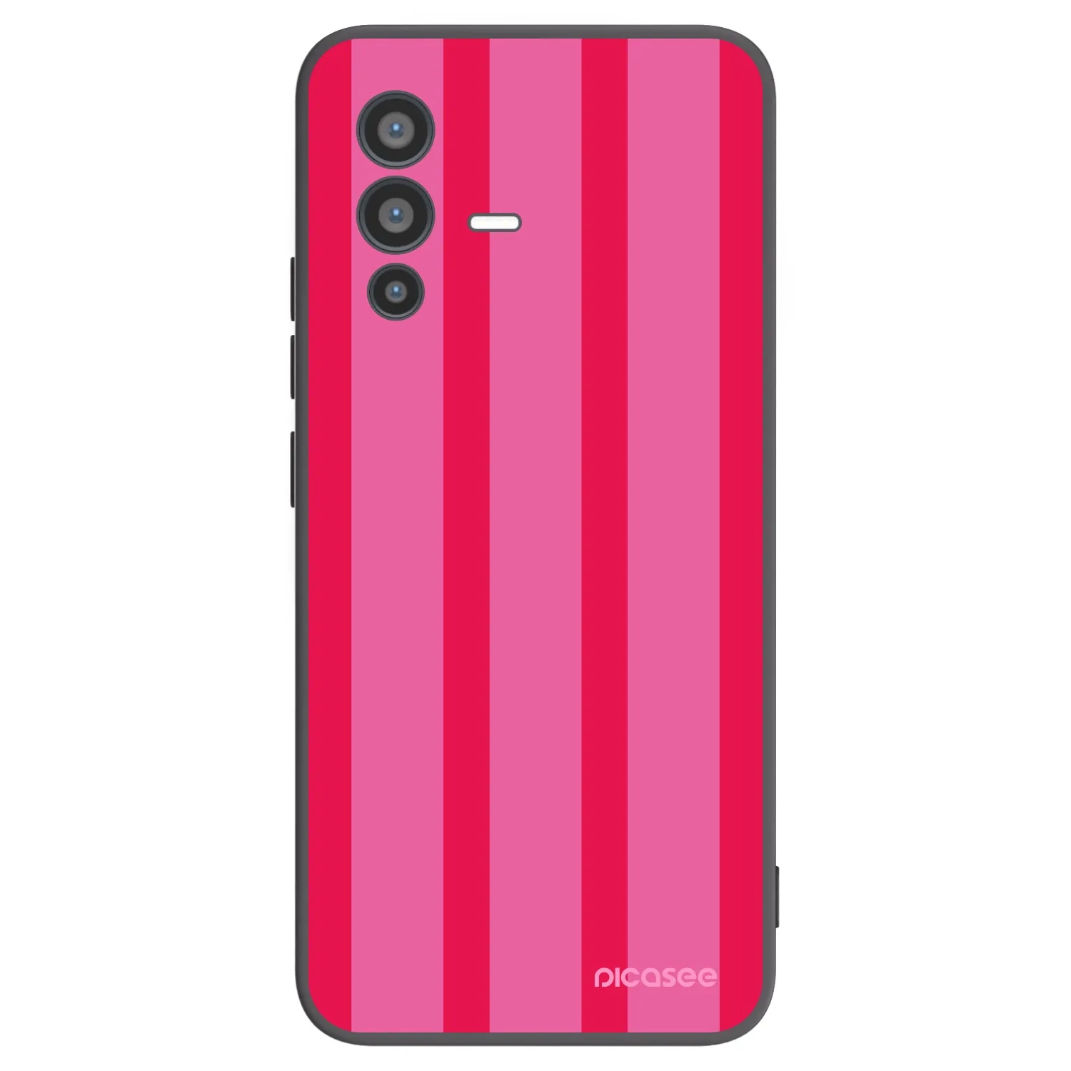 Picasee Μαύρη θήκη σιλικόνης για Vivo V23 5G - Hot tropic