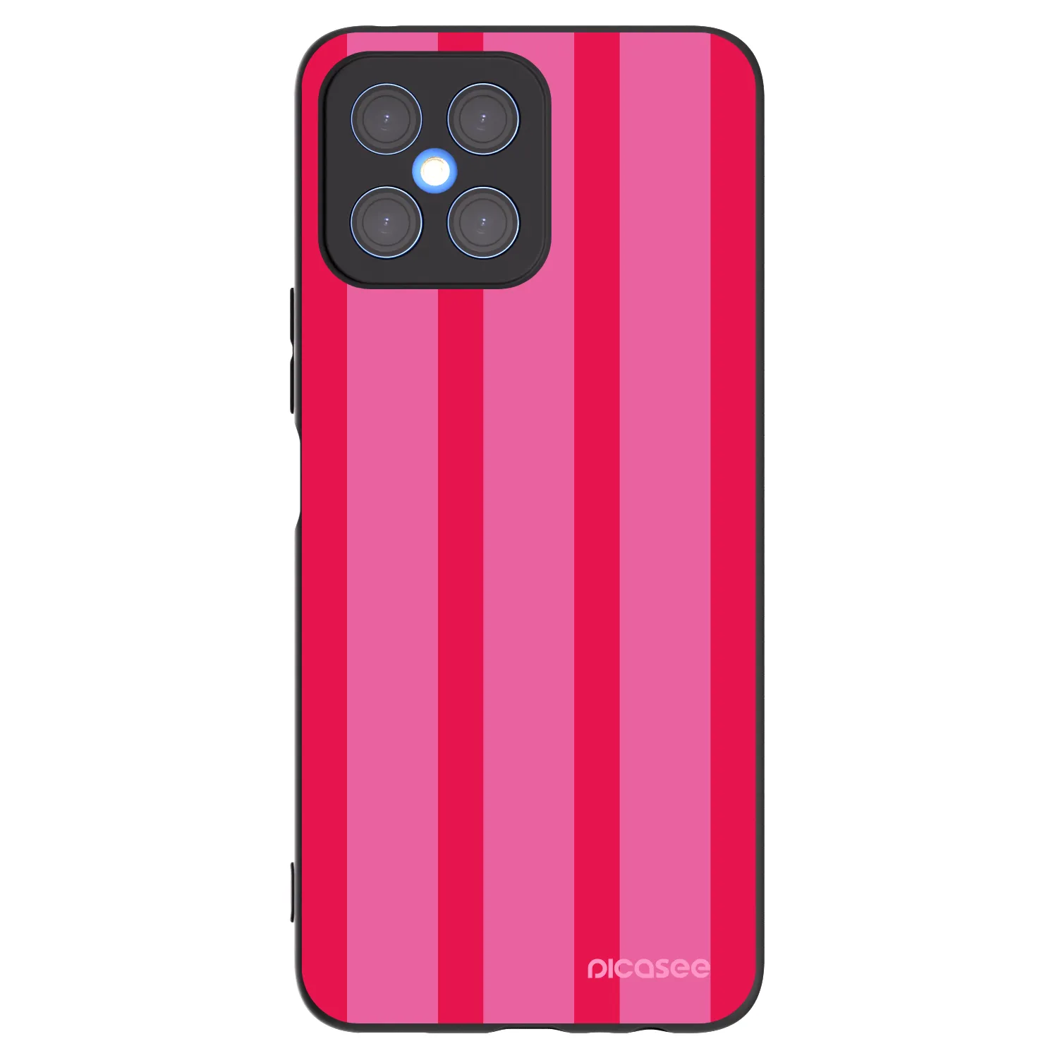 Picasee Μαύρη θήκη σιλικόνης για Honor X8 4G - Hot tropic