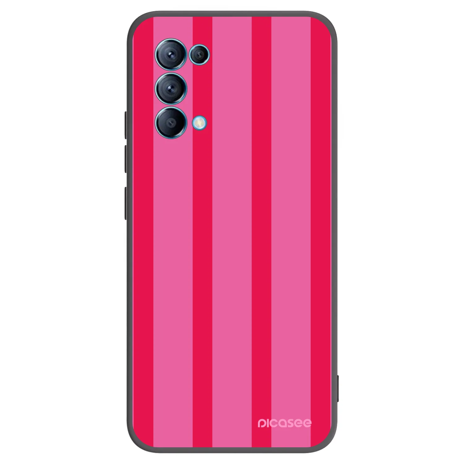 Picasee Μαύρη θήκη σιλικόνης για OPPO A16s - Hot tropic