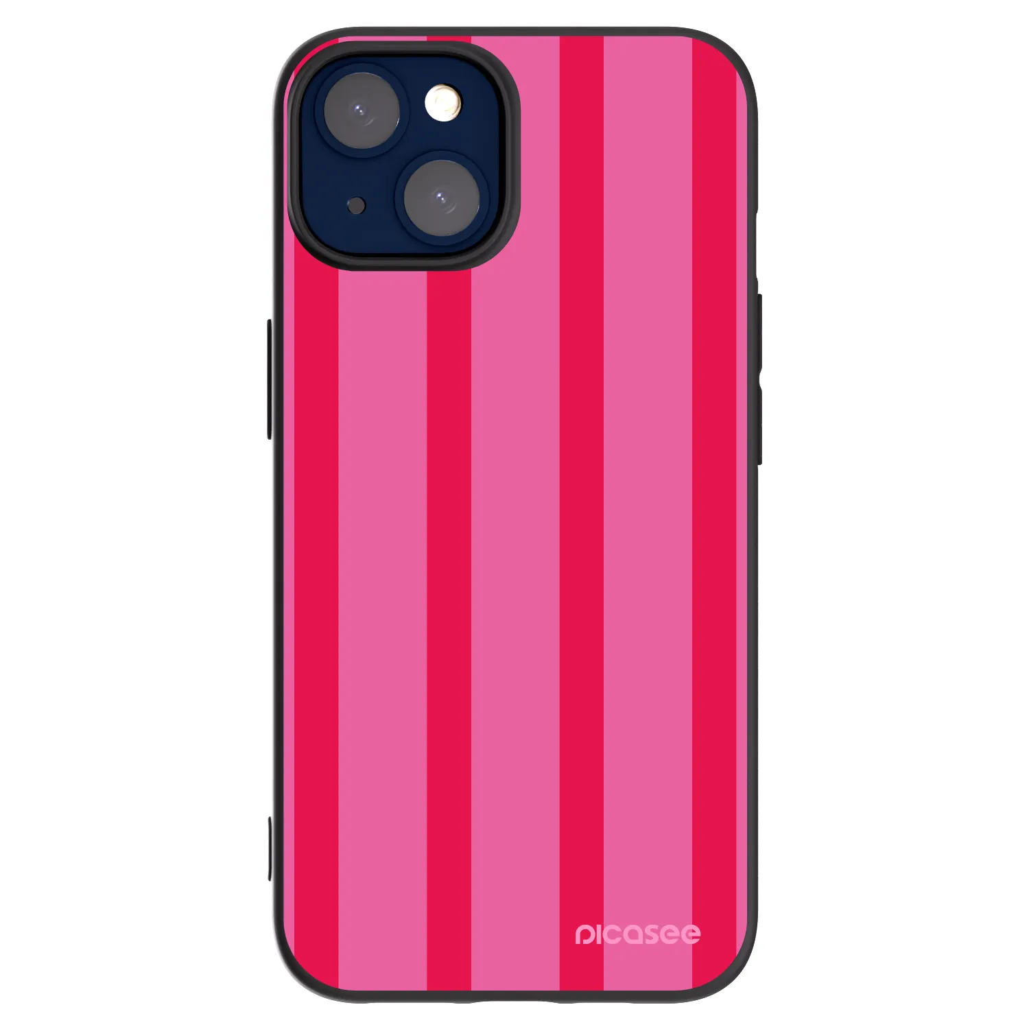 Picasee Μαύρη θήκη σιλικόνης για Apple iPhone 14 - Hot tropic