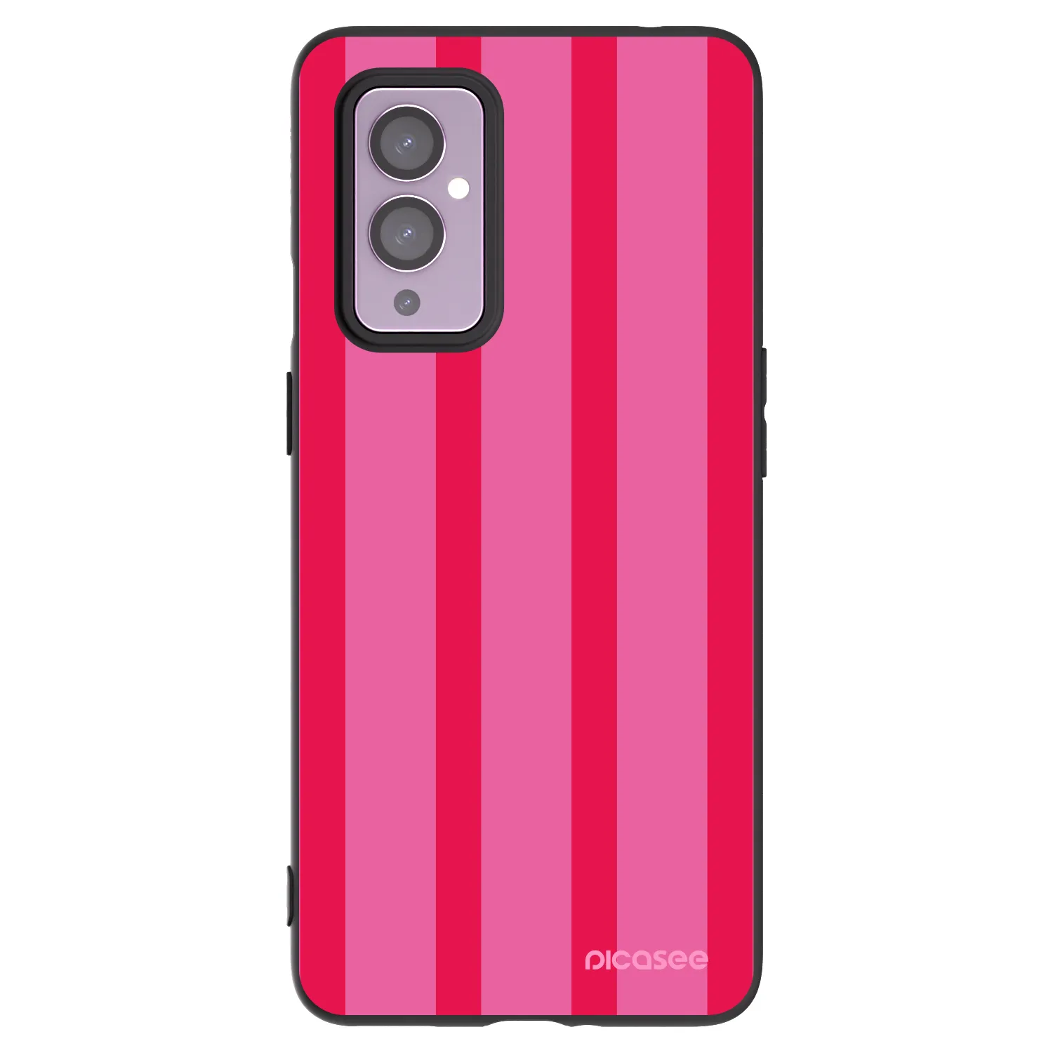 Picasee Μαύρη θήκη σιλικόνης για OnePlus 9 - Hot tropic