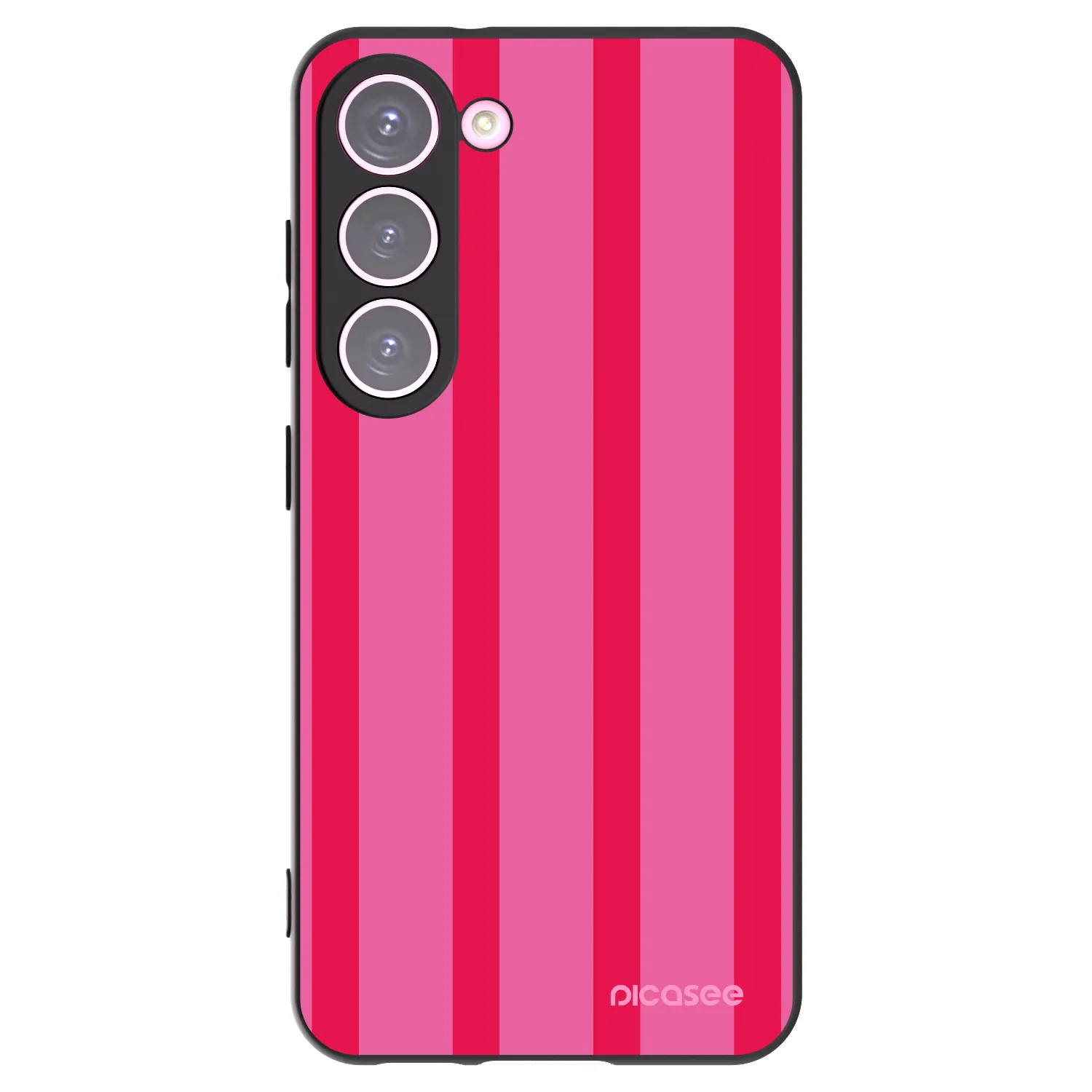 Picasee Μαύρη θήκη σιλικόνης για Samsung Galaxy S23 5G - Hot tropic
