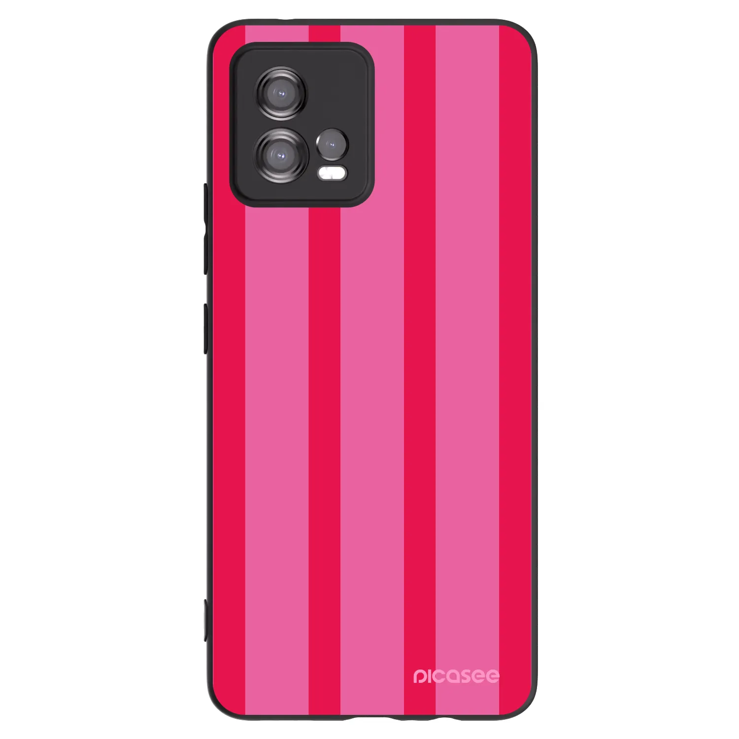 Picasee Μαύρη θήκη σιλικόνης για Motorola Moto G72 - Hot tropic